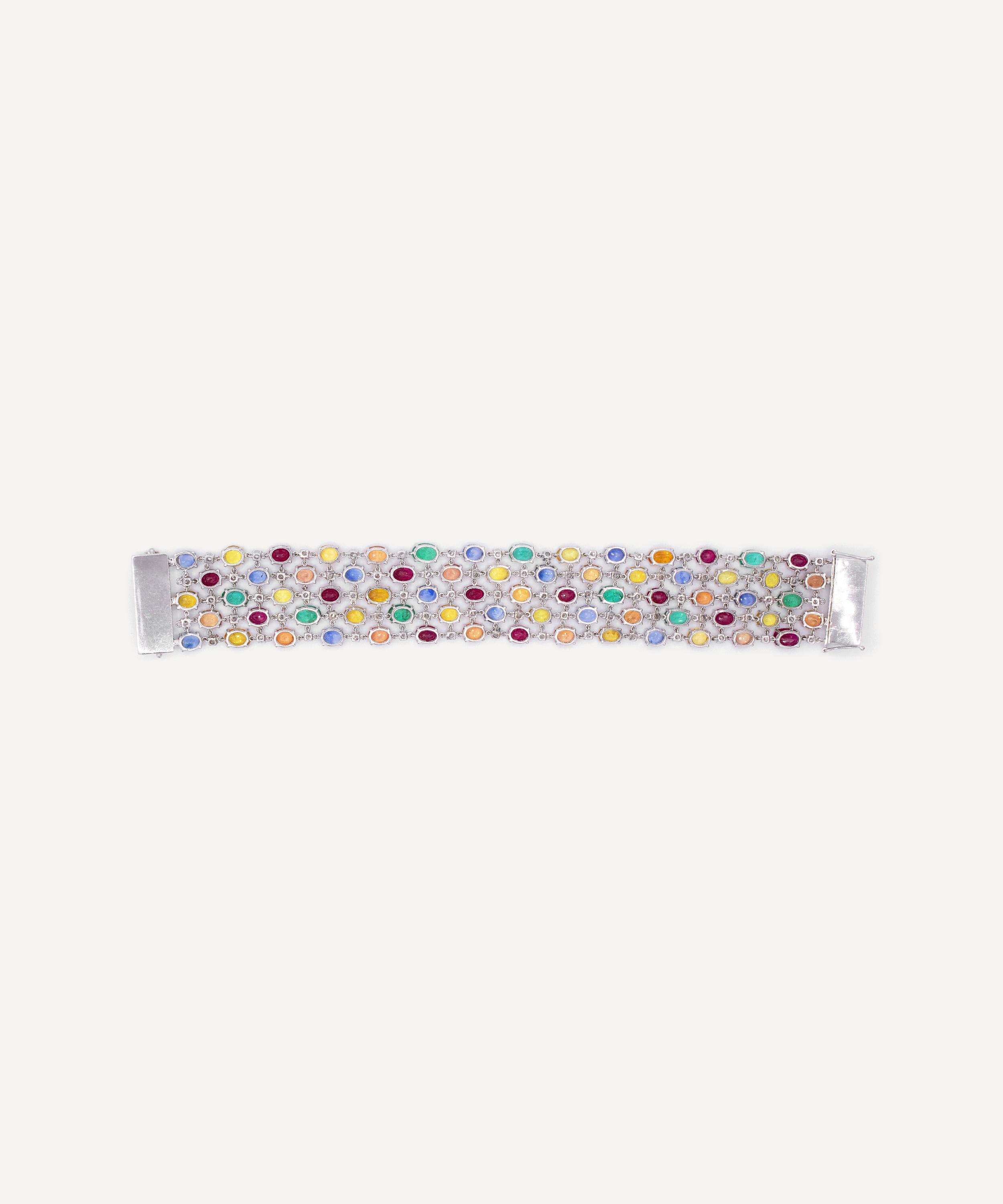 Kojis - Platinum Vintage Tutti Frutti Bracelet image number 1
