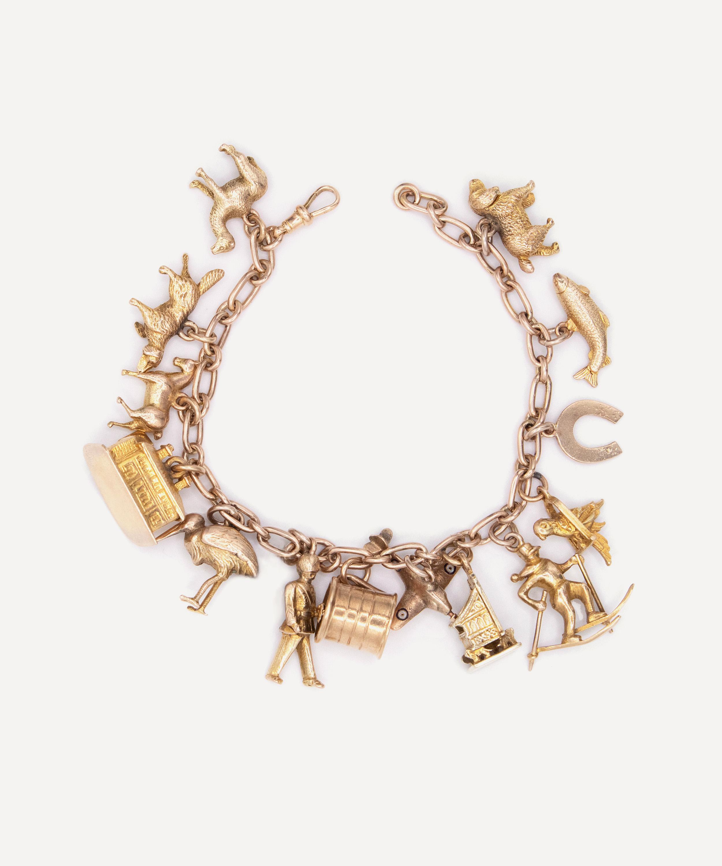 Kojis - 9ct Gold Vintage Charm Bracelet image number 0