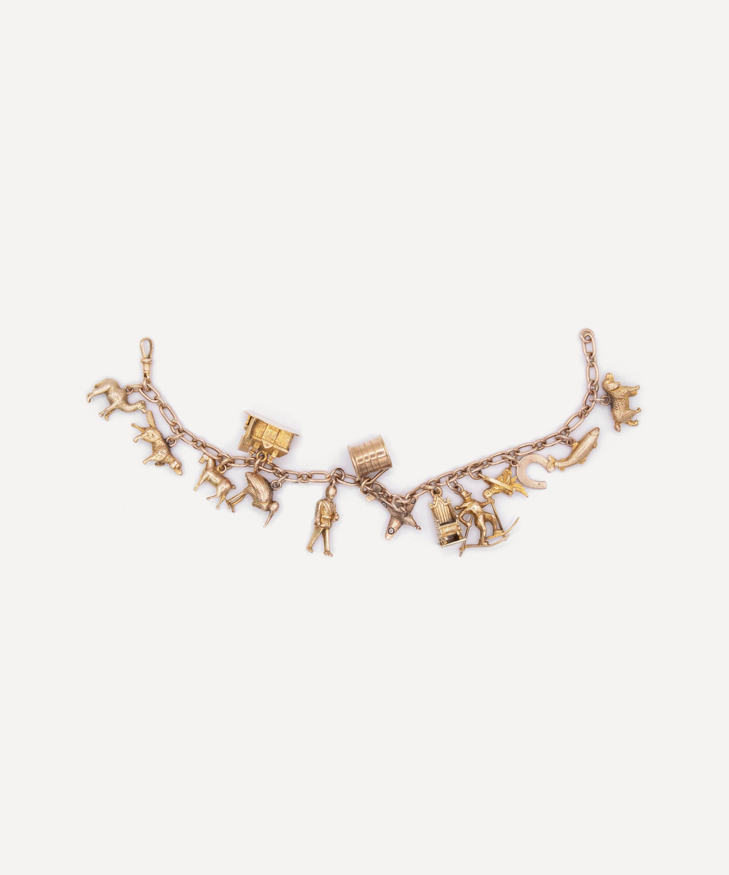 Kojis - 9ct Gold Vintage Charm Bracelet image number 1