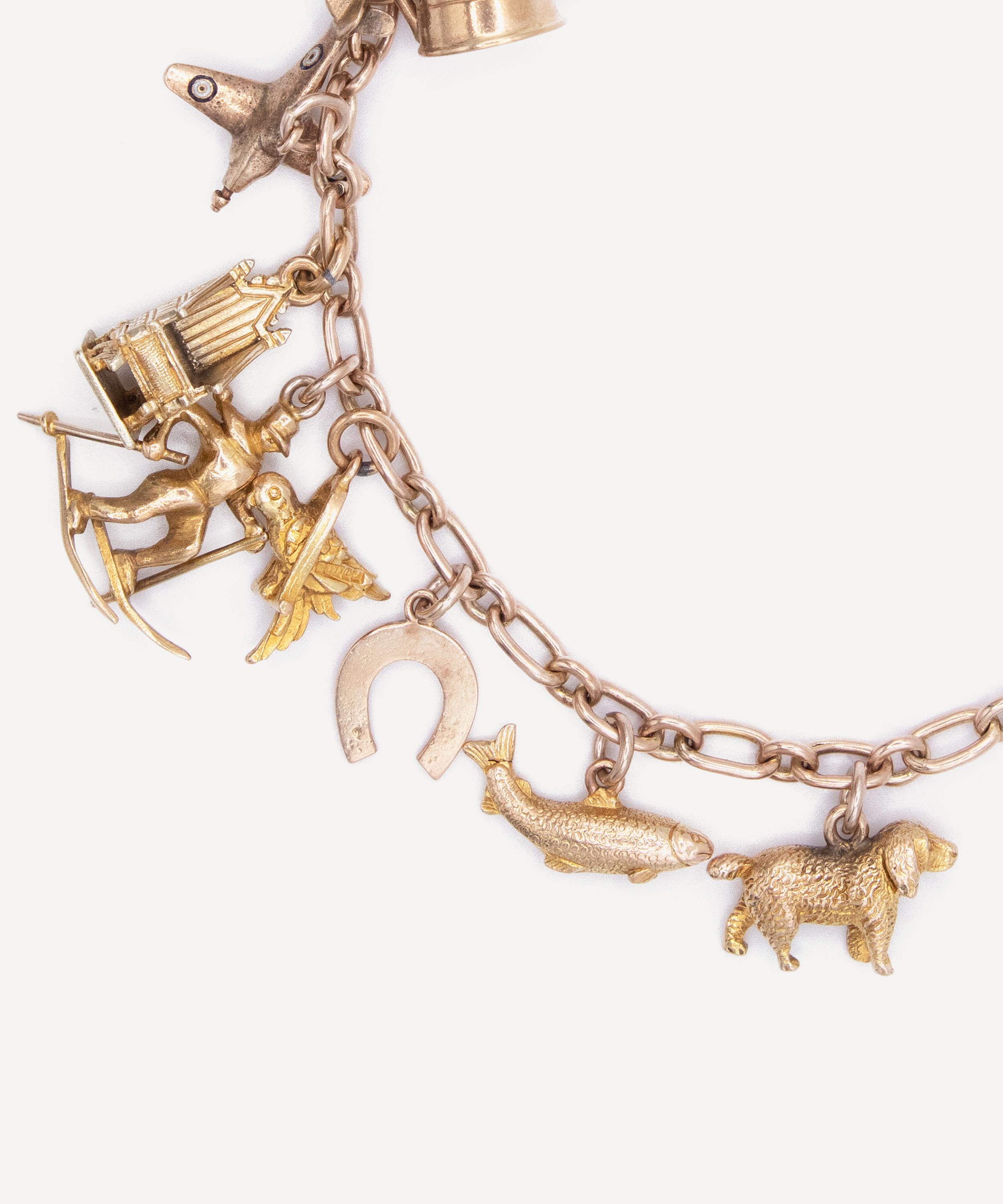 Kojis - 9ct Gold Vintage Charm Bracelet image number 2