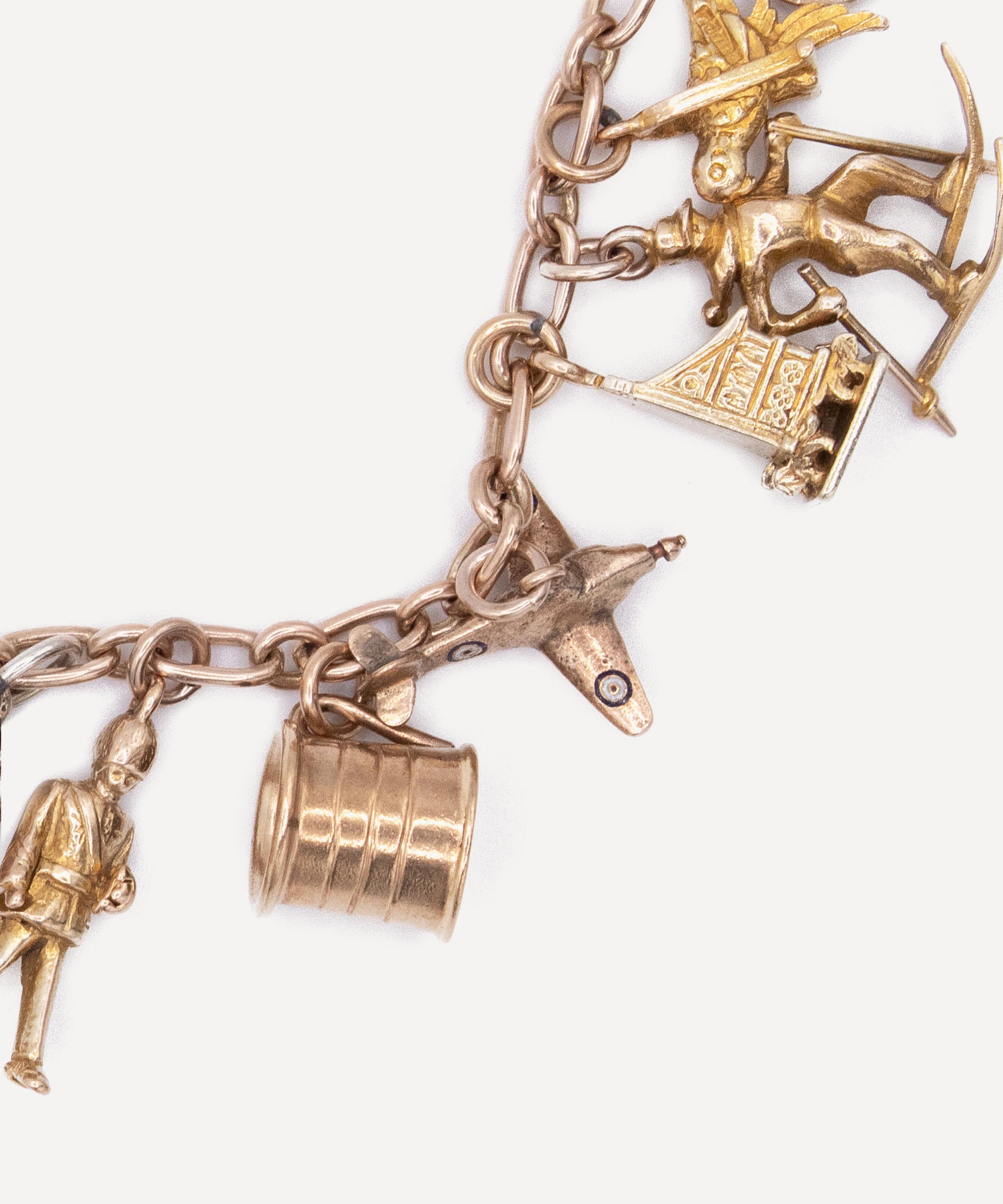Kojis - 9ct Gold Vintage Charm Bracelet image number 3