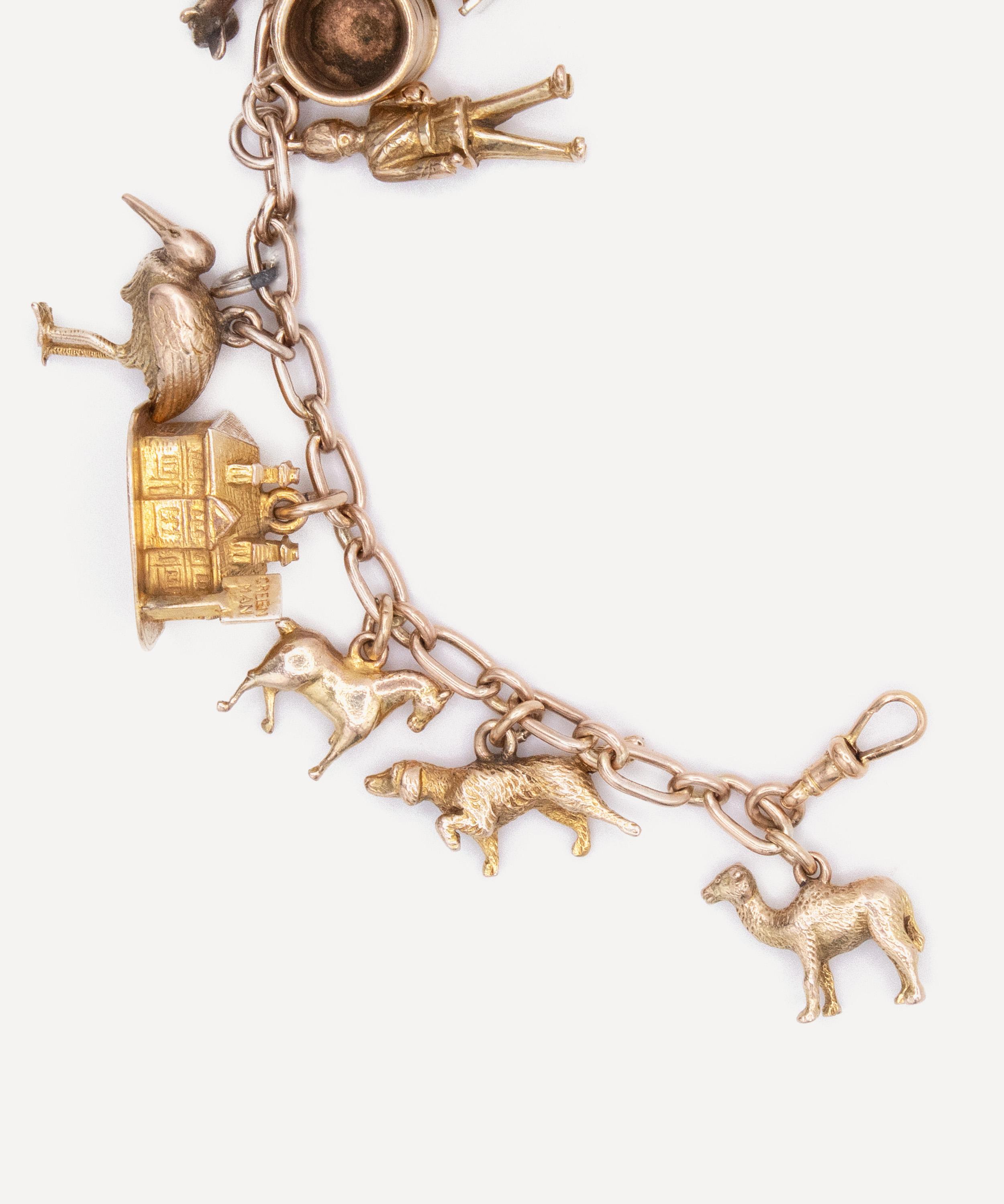 Kojis - 9ct Gold Vintage Charm Bracelet image number 4