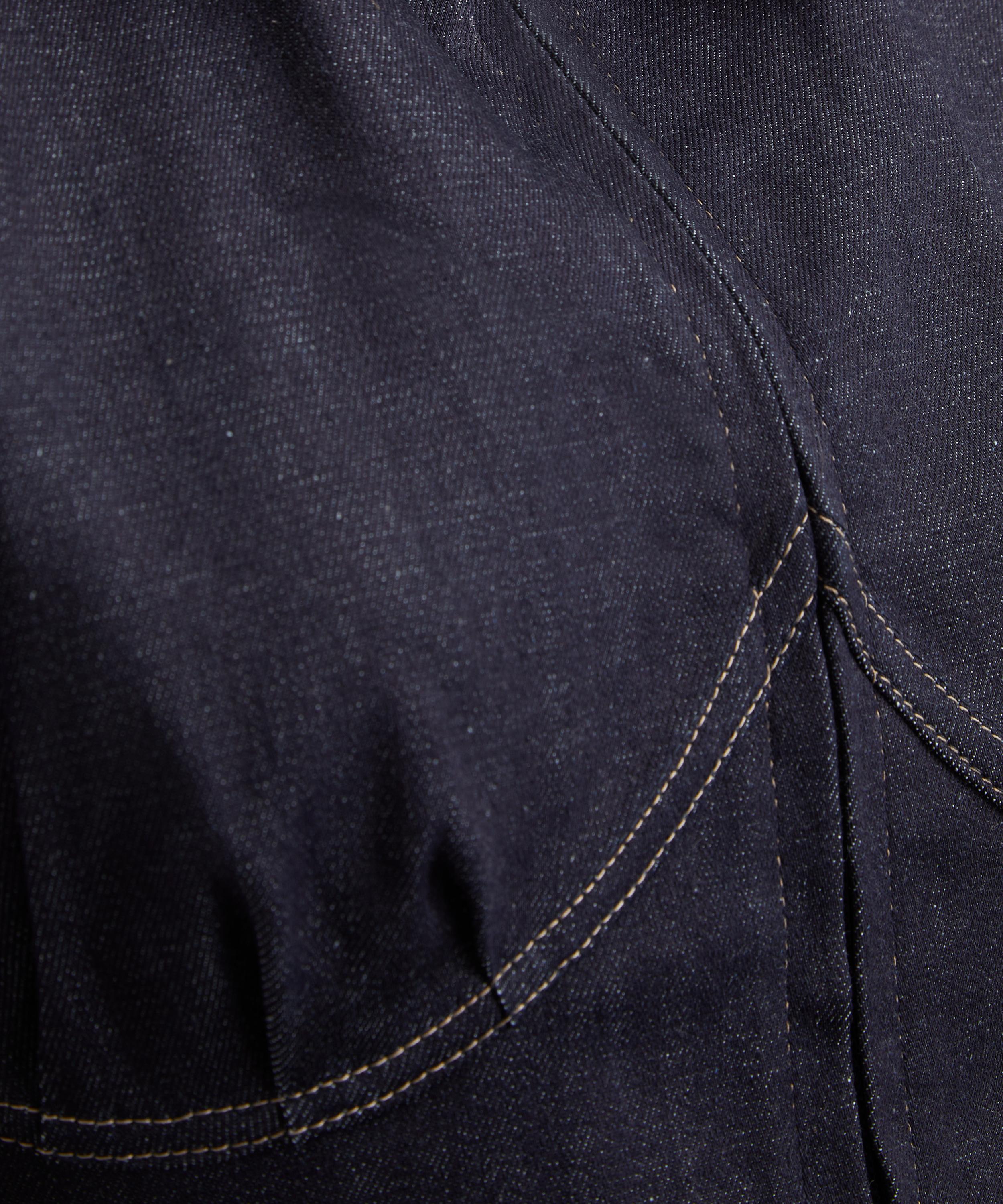 Tolu Coker - Denim Panelled Contour Bustier Blouse image number 4