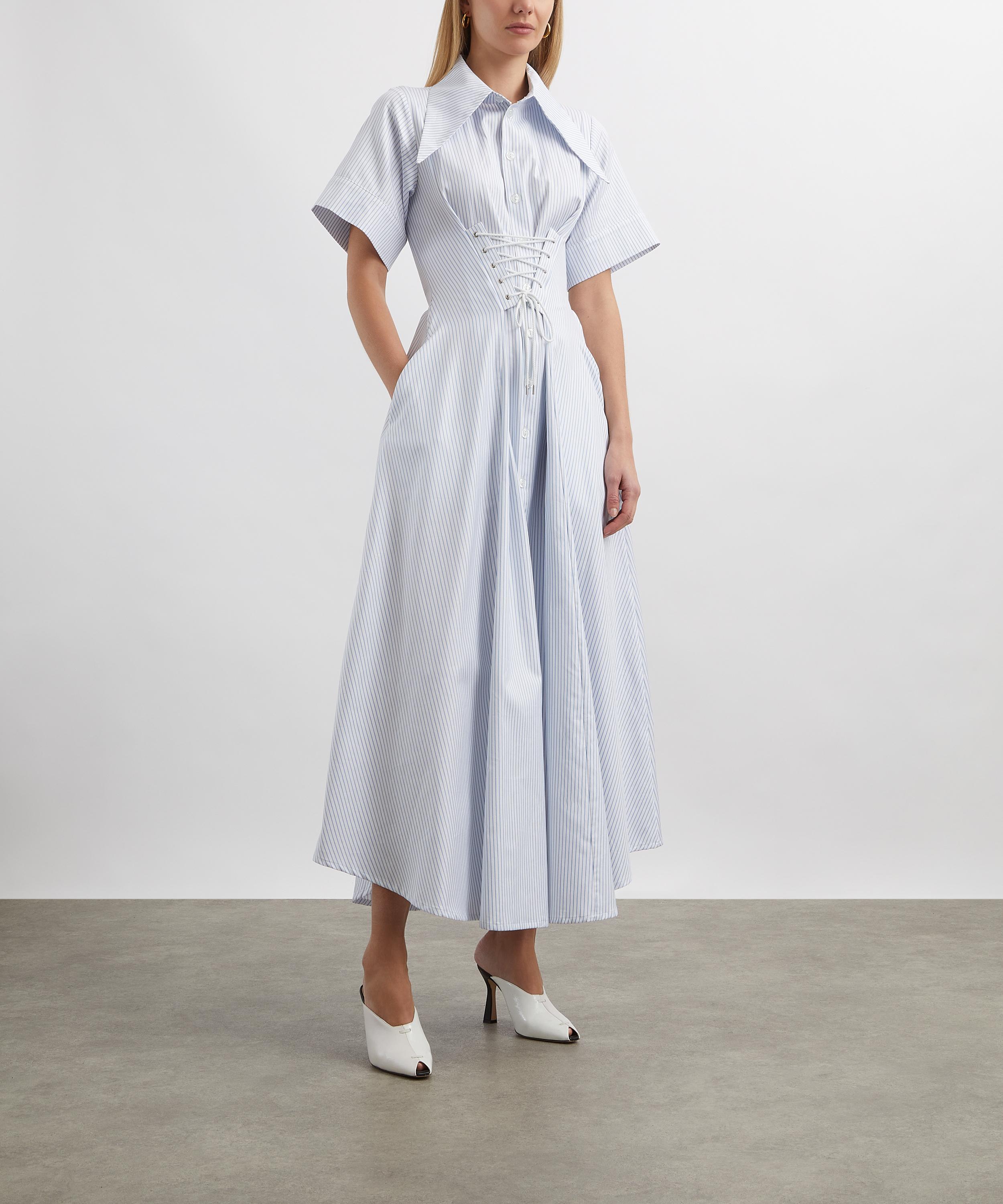 Tolu Coker - Pleated Asymmetric Biker Dress image number 1