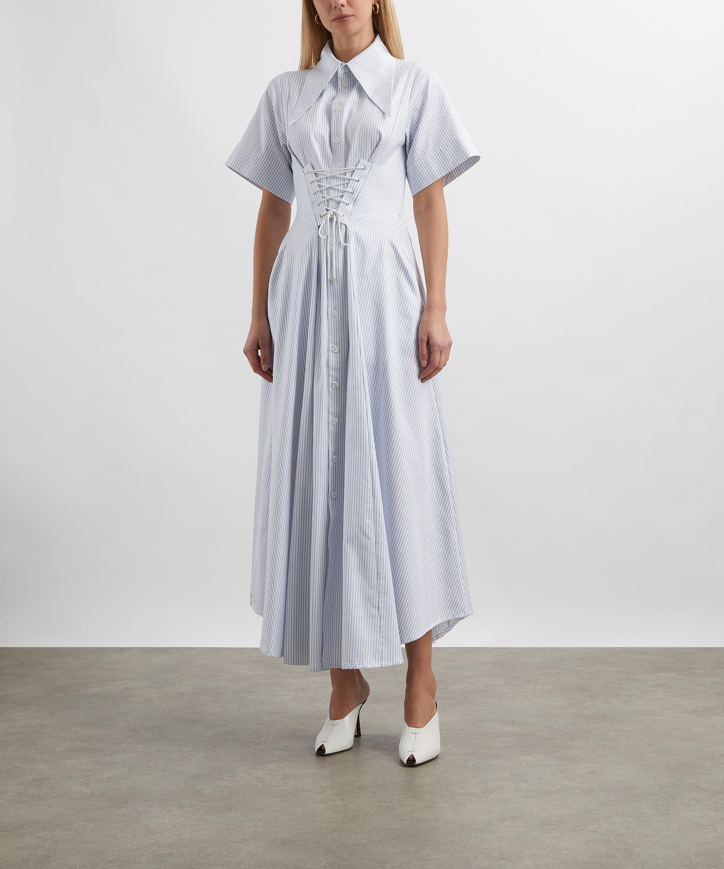 Tolu Coker - Pleated Asymmetric Biker Dress image number 2