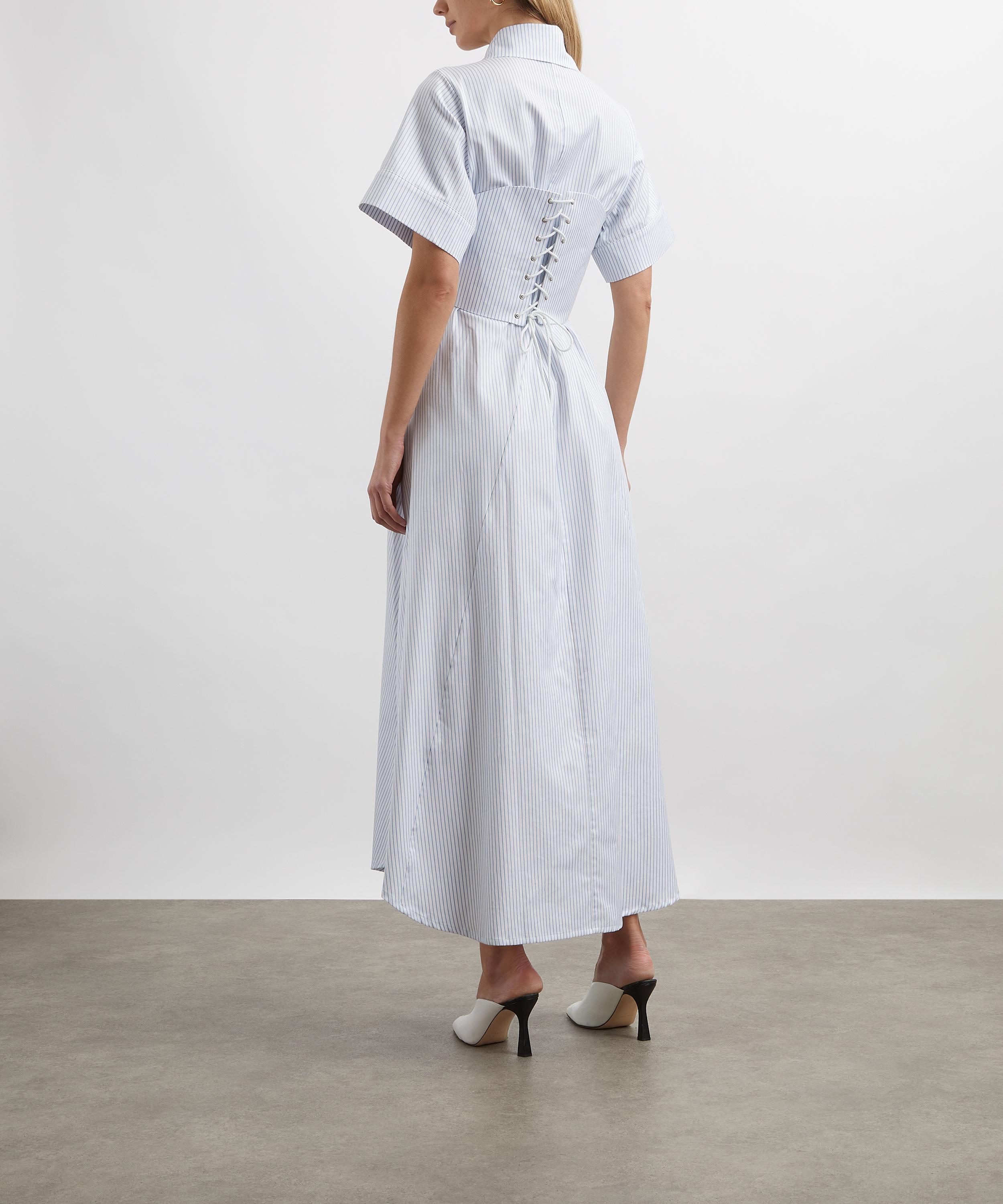 Tolu Coker - Pleated Asymmetric Biker Dress image number 3