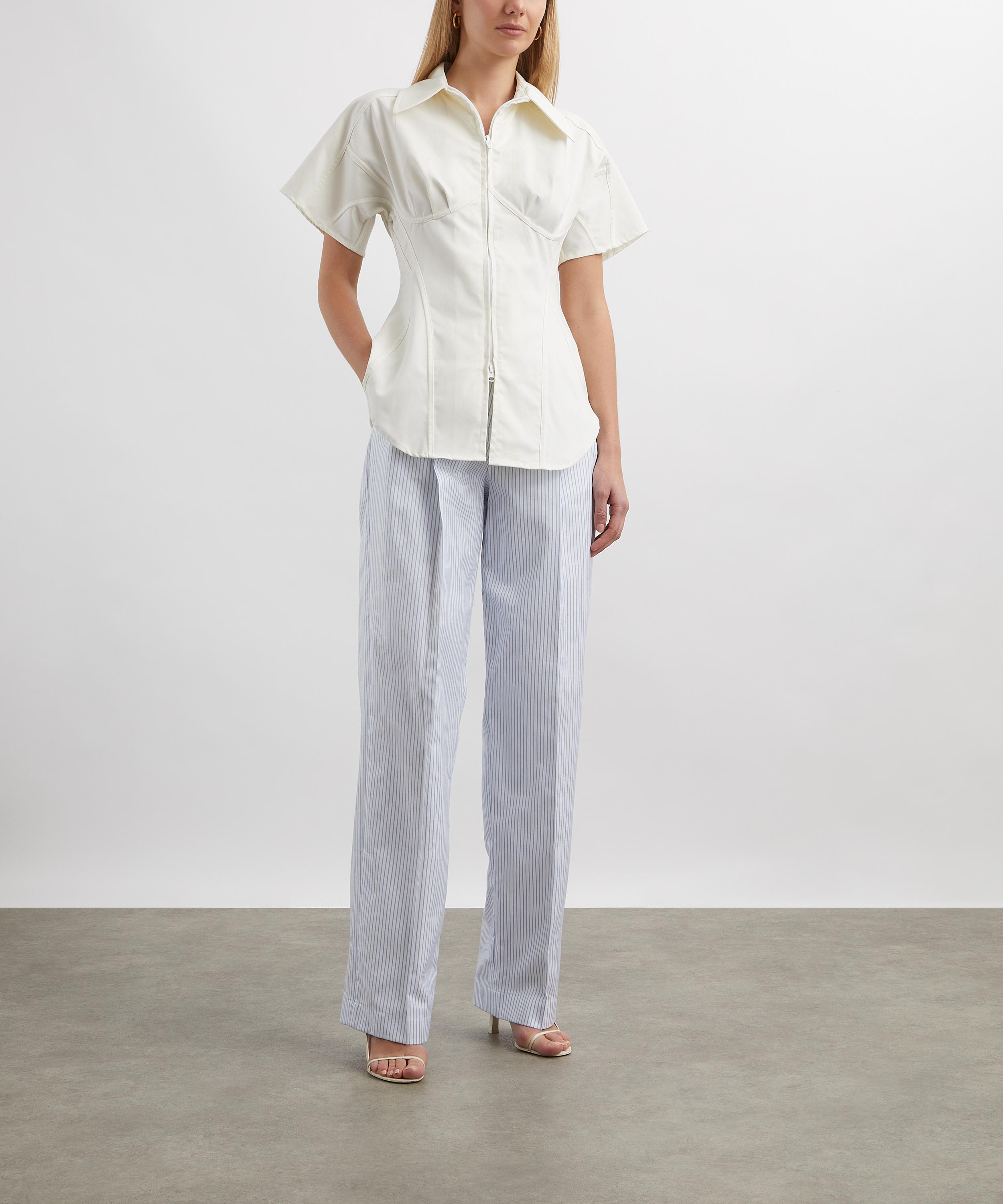 Tolu Coker - High-Waisted Tailored Pinstripe Trousers image number 1