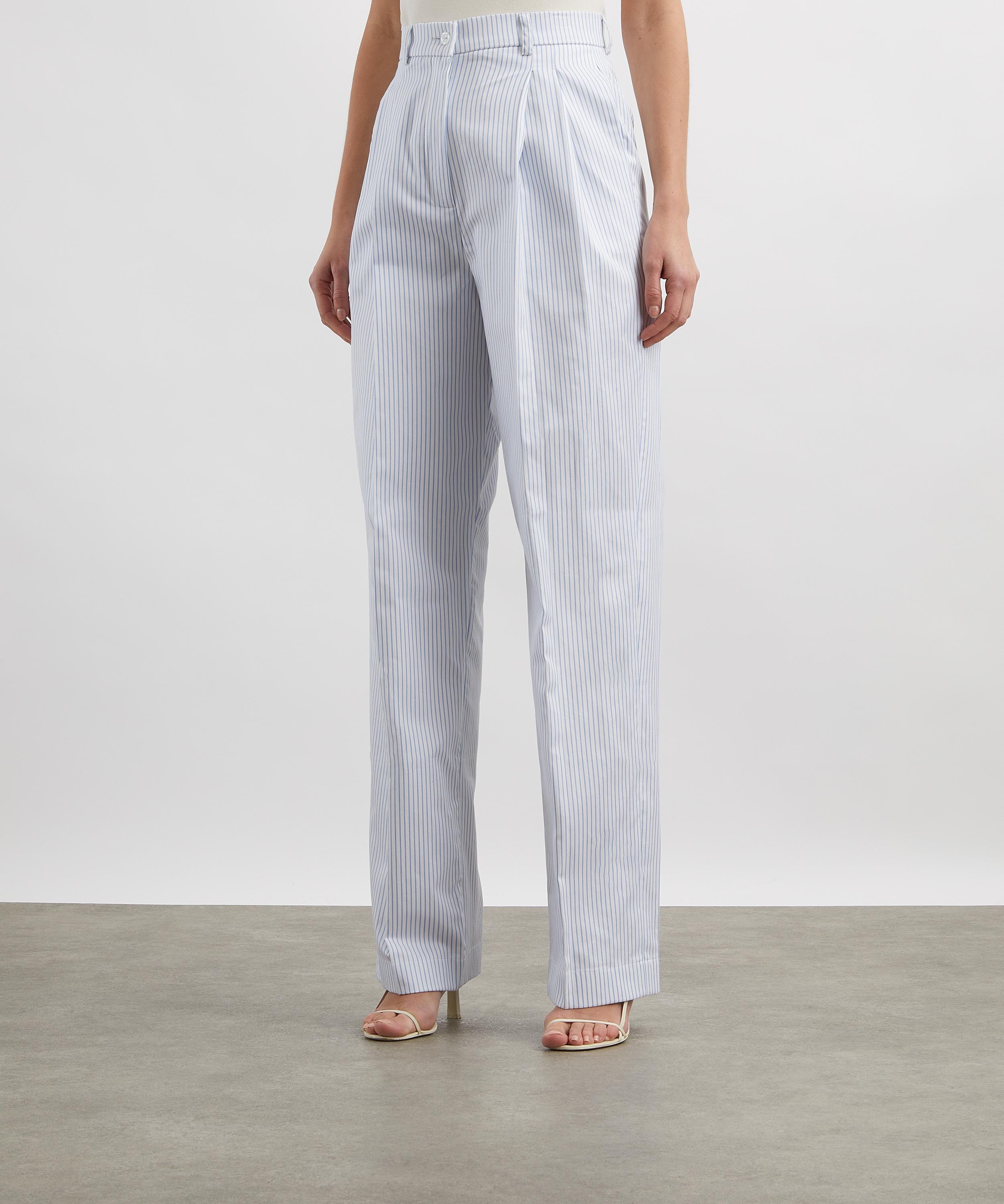 Tolu Coker - High-Waisted Tailored Pinstripe Trousers image number 2