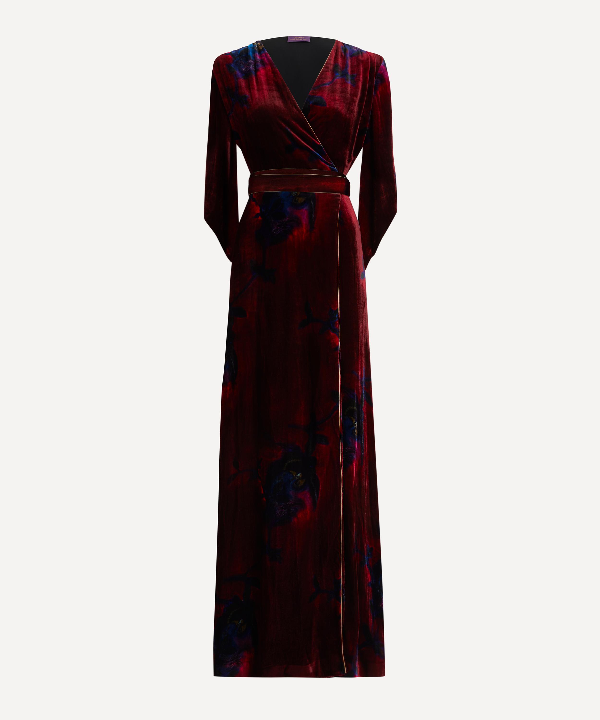 Liberty - HYPERNOVA 150 || Heron Long Velvet Wrap Dress image number 0