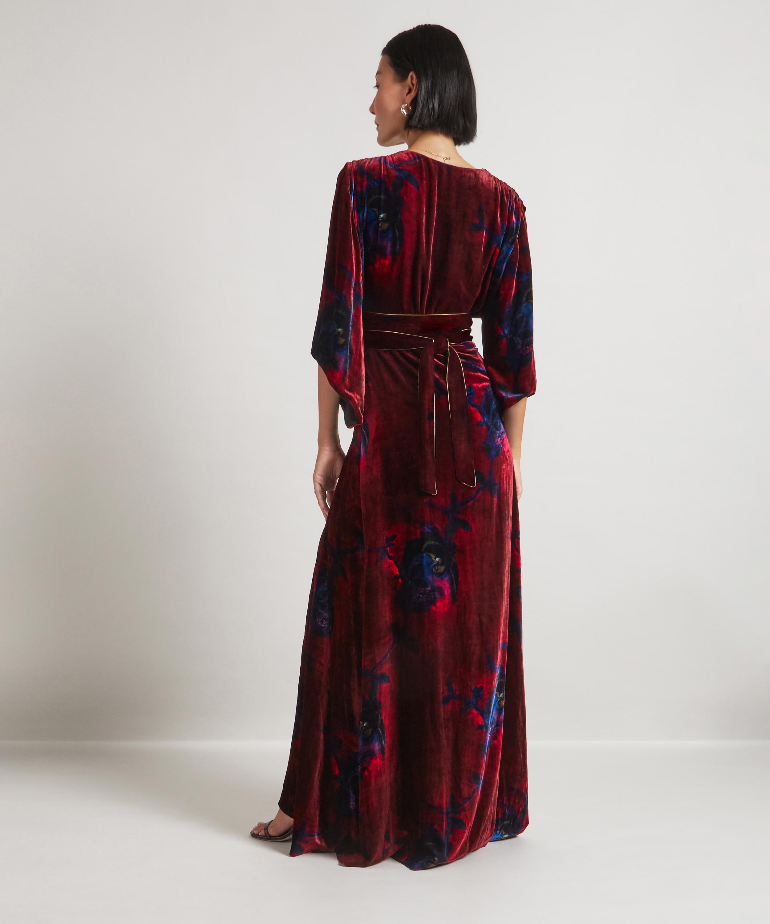 Liberty - HYPERNOVA 150 || Heron Long Velvet Wrap Dress image number 3