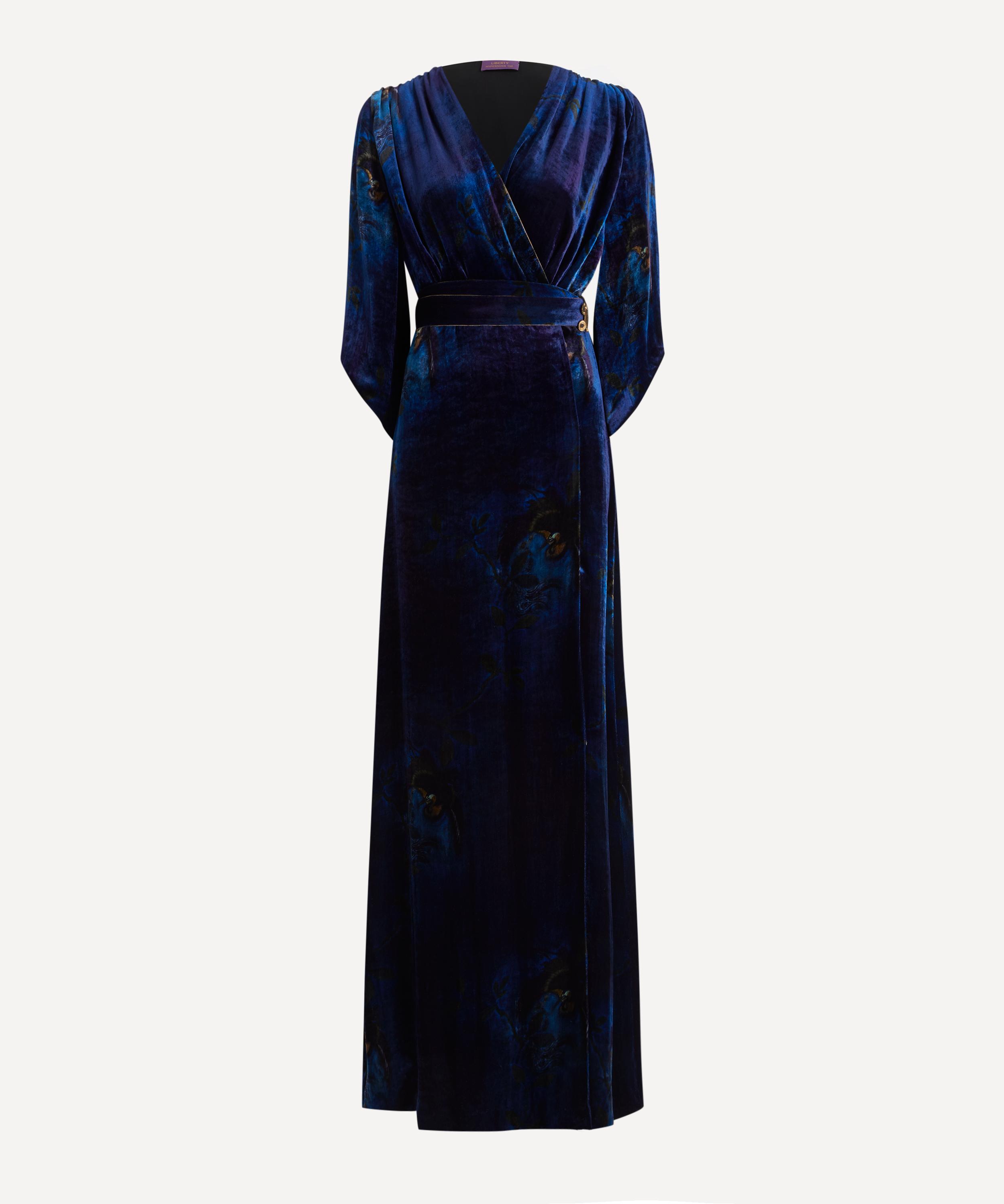 Liberty - HYPERNOVA 150 || Heron Long Velvet Wrap Dress image number 0