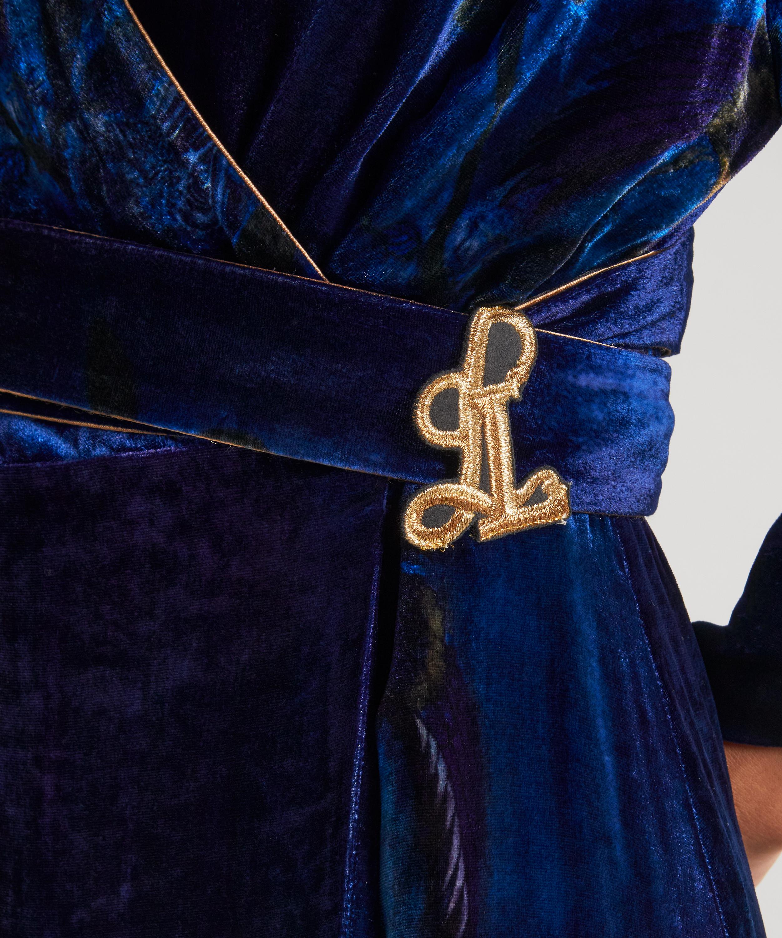 Liberty - HYPERNOVA 150 || Heron Long Velvet Wrap Dress image number 4