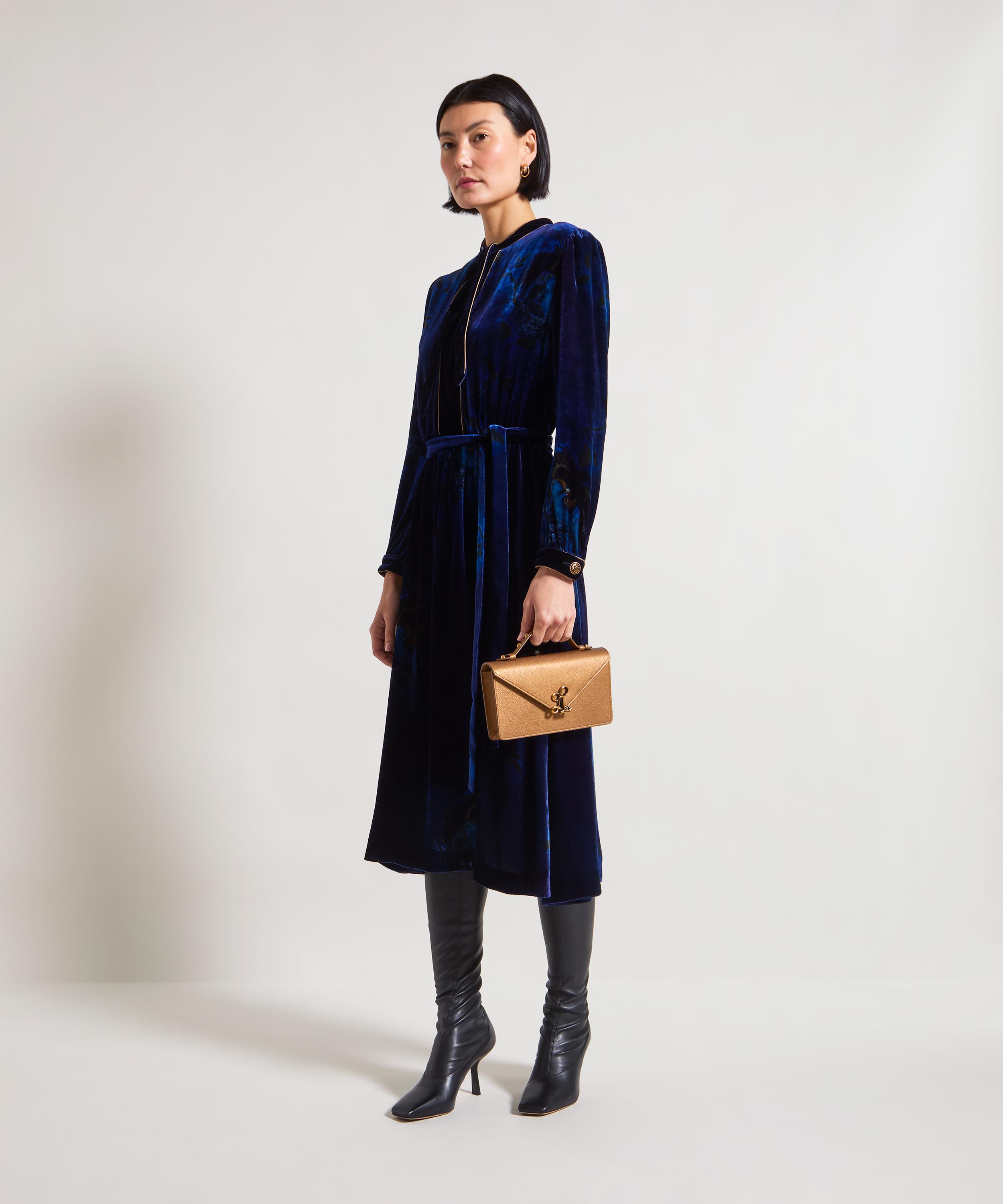 Liberty - HYPERNOVA 150 || Heron Midi Velvet Wrap Dress image number 1