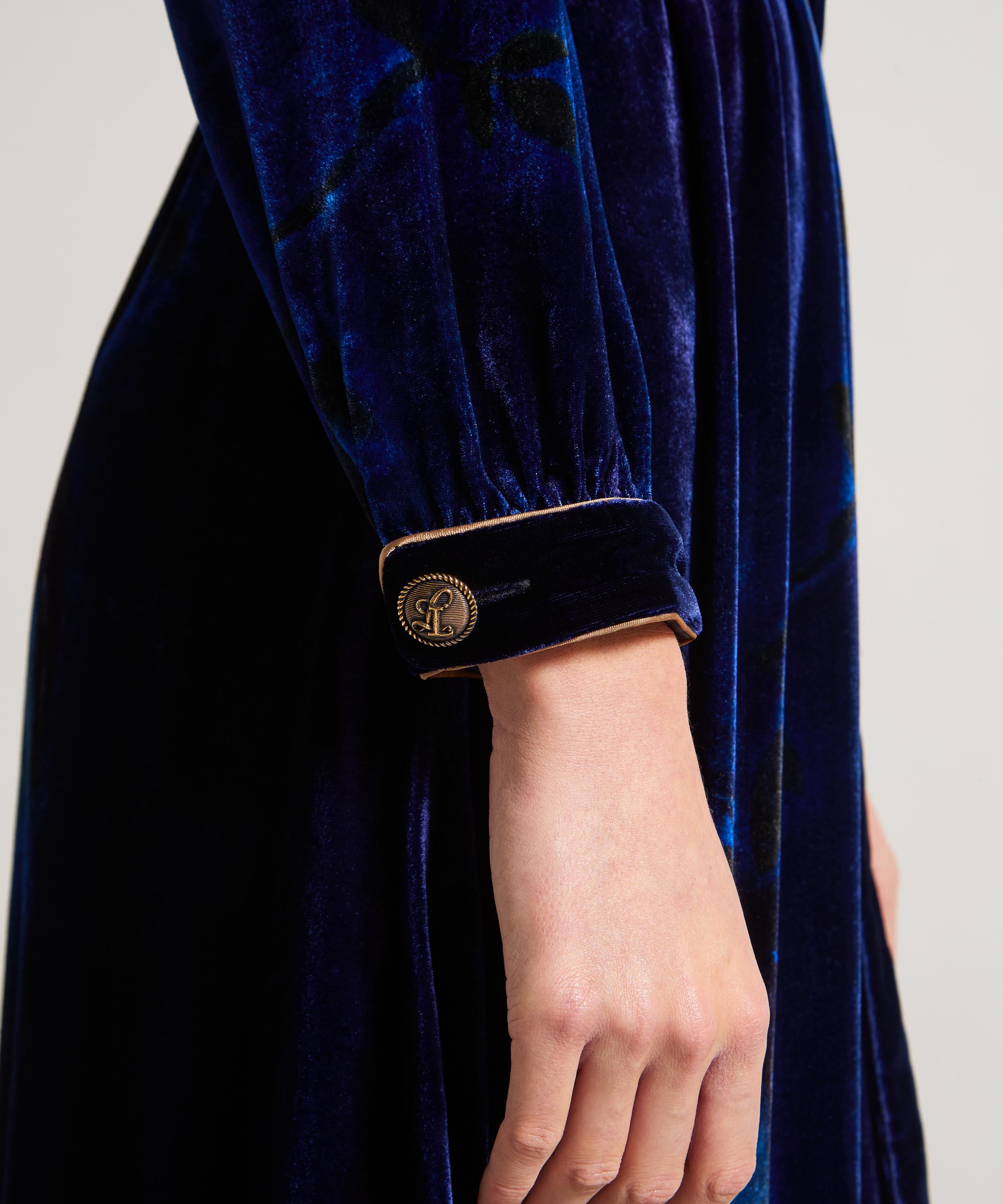 Liberty - HYPERNOVA 150 || Heron Midi Velvet Wrap Dress image number 4