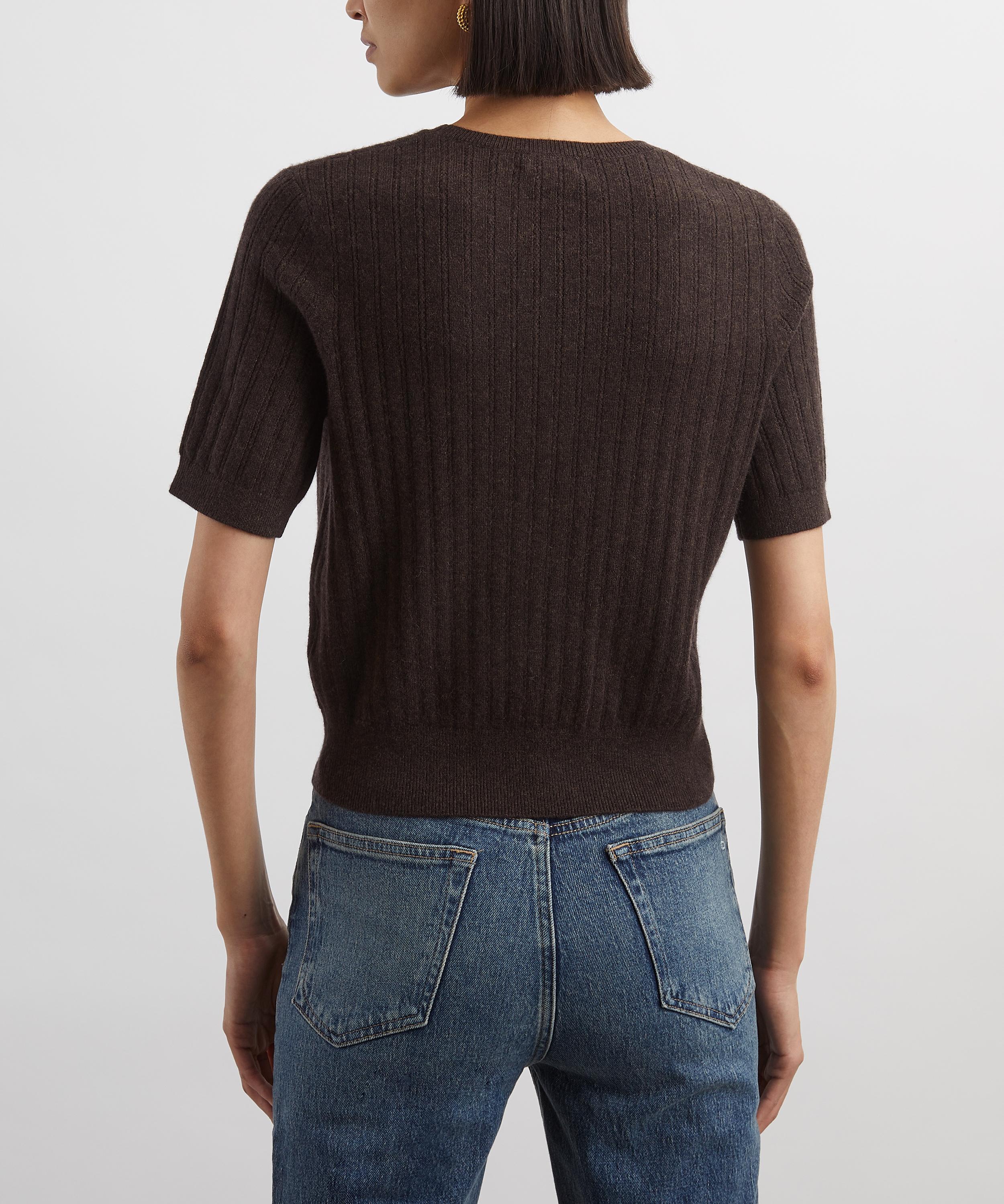 Rag & Bone - Wren Cashmere Short-Sleeve Jumper image number 3