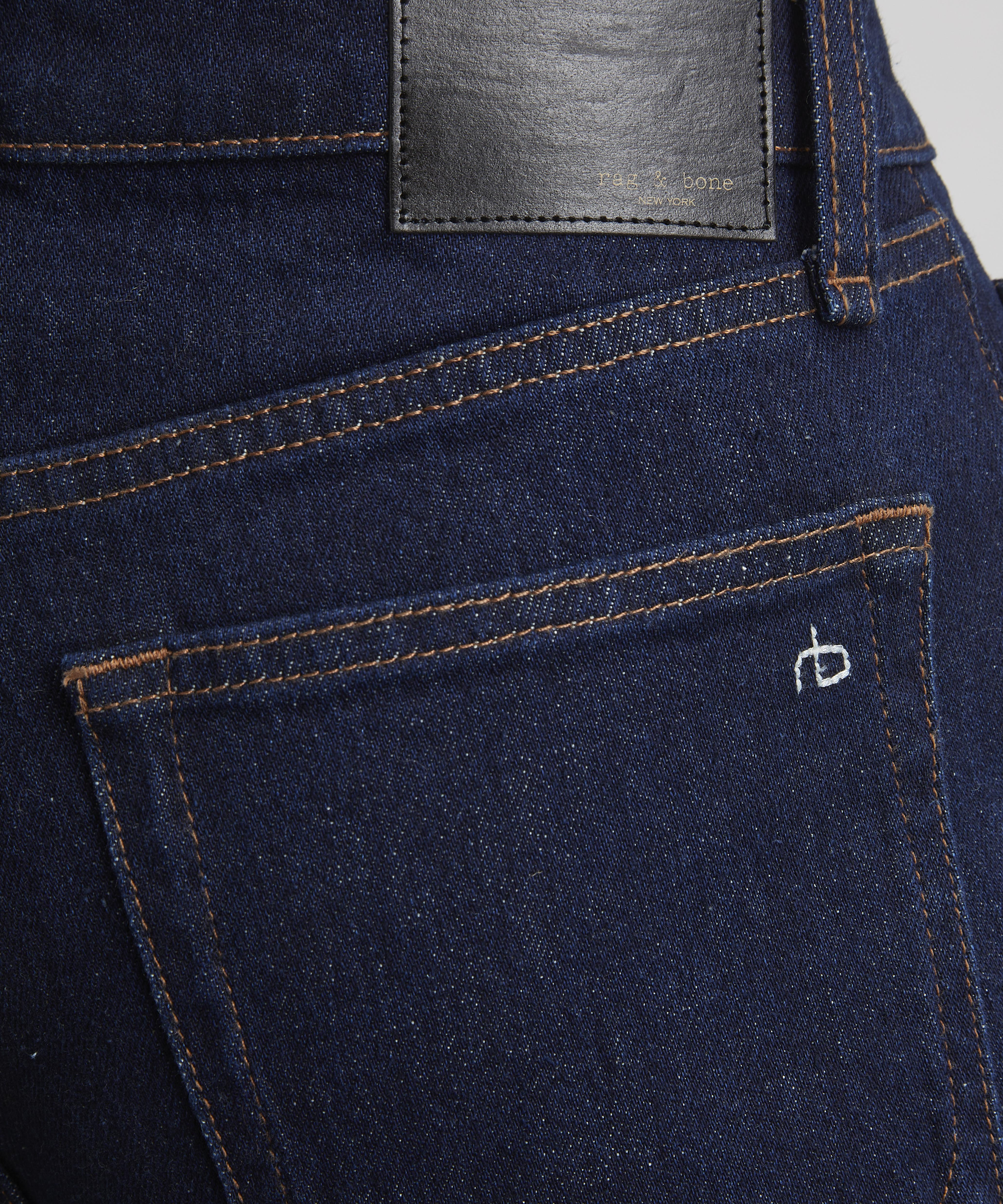 Rag & Bone - Harlow Straight-Leg Jeans in Dark Rinse image number 4