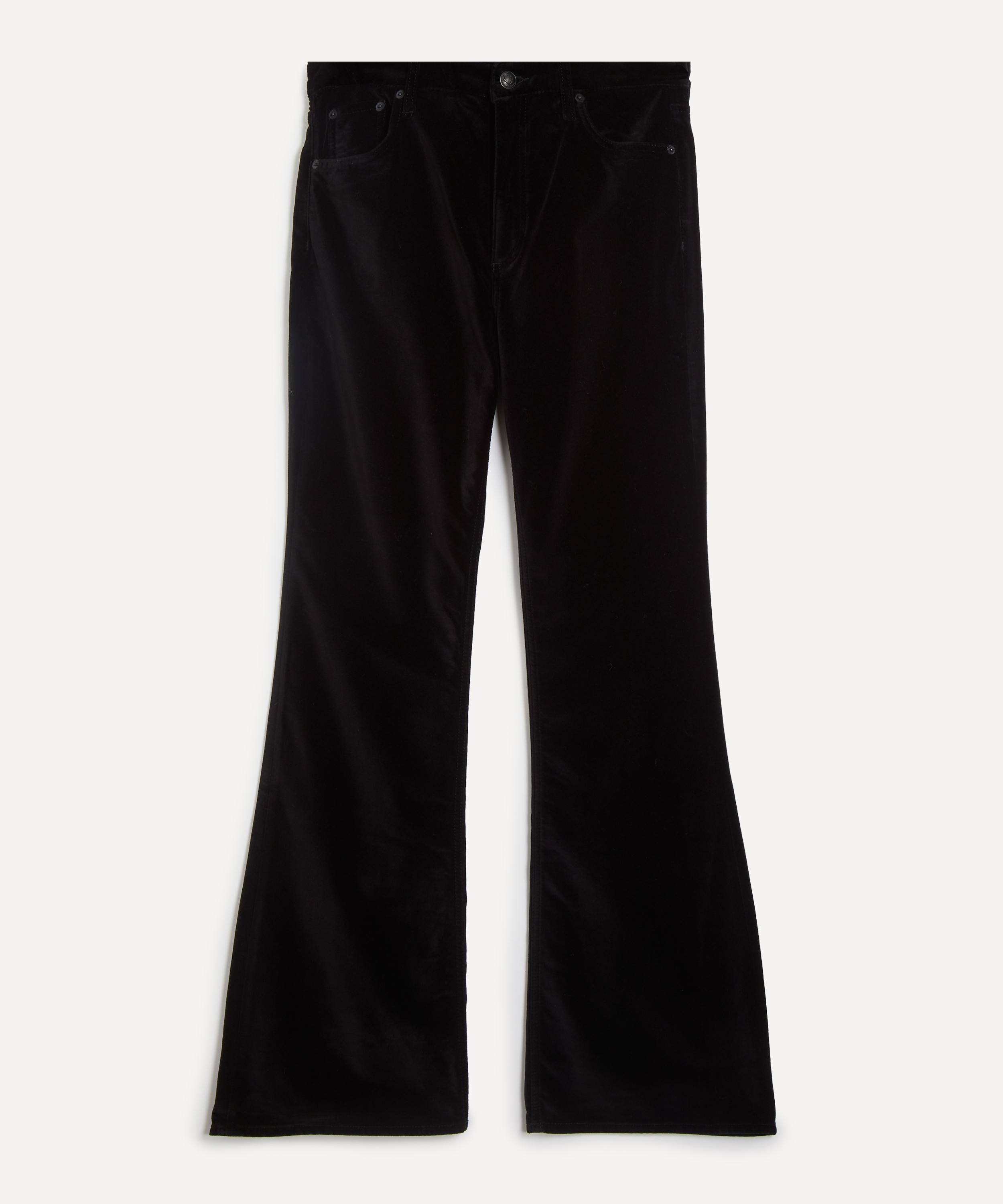 Rag & Bone - Dahlia Flare Black Velvet Jeans
