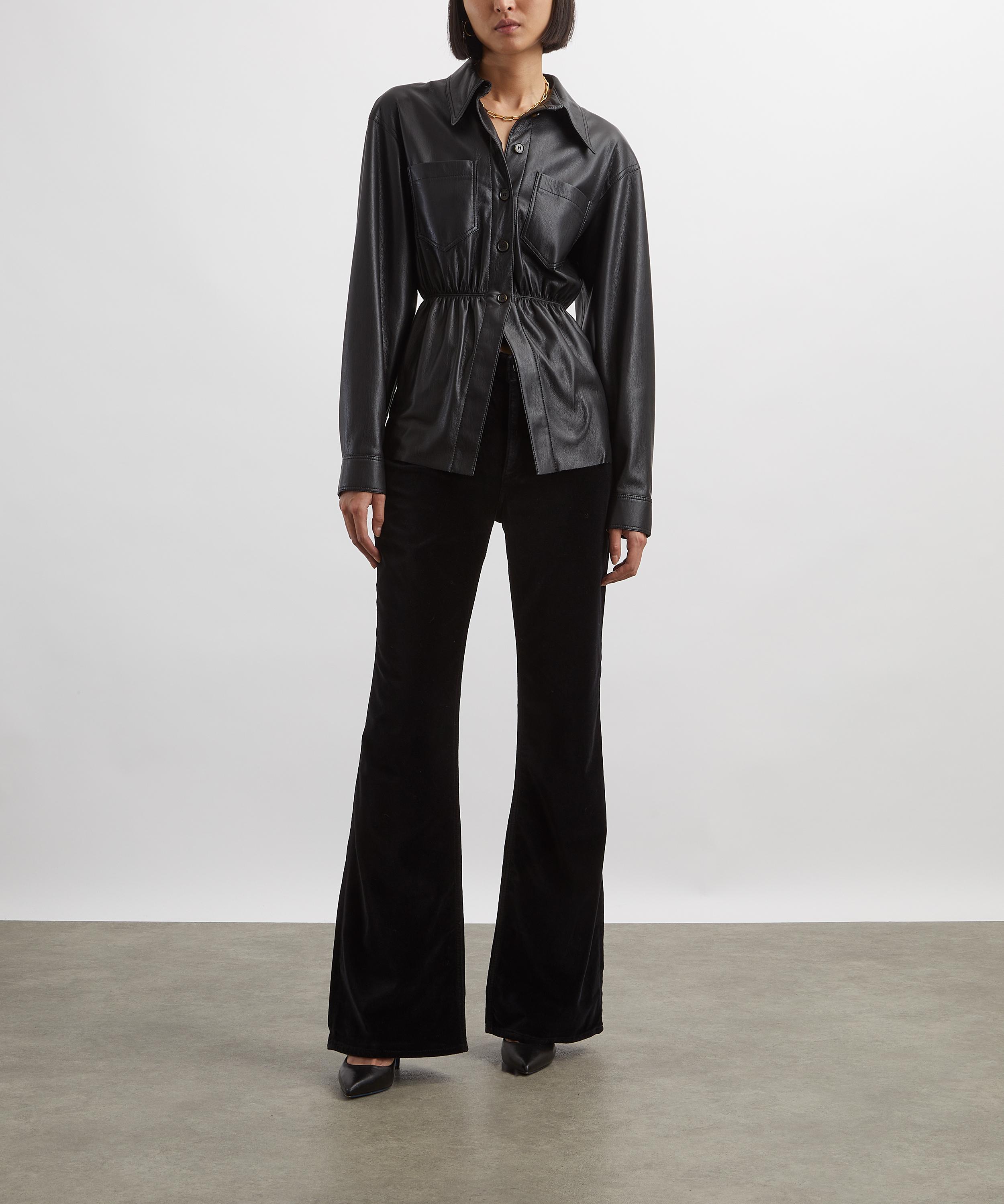 Rag & Bone - Dahlia Flare Black Velvet Jeans image number 1