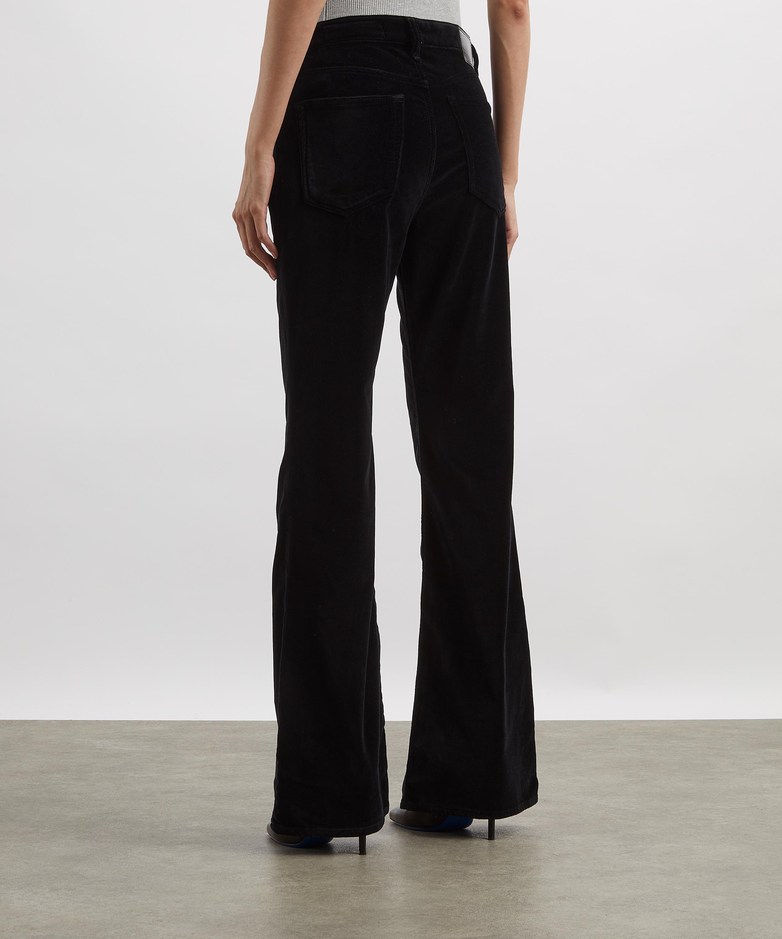 Rag & Bone - Dahlia Flare Black Velvet Jeans image number 3