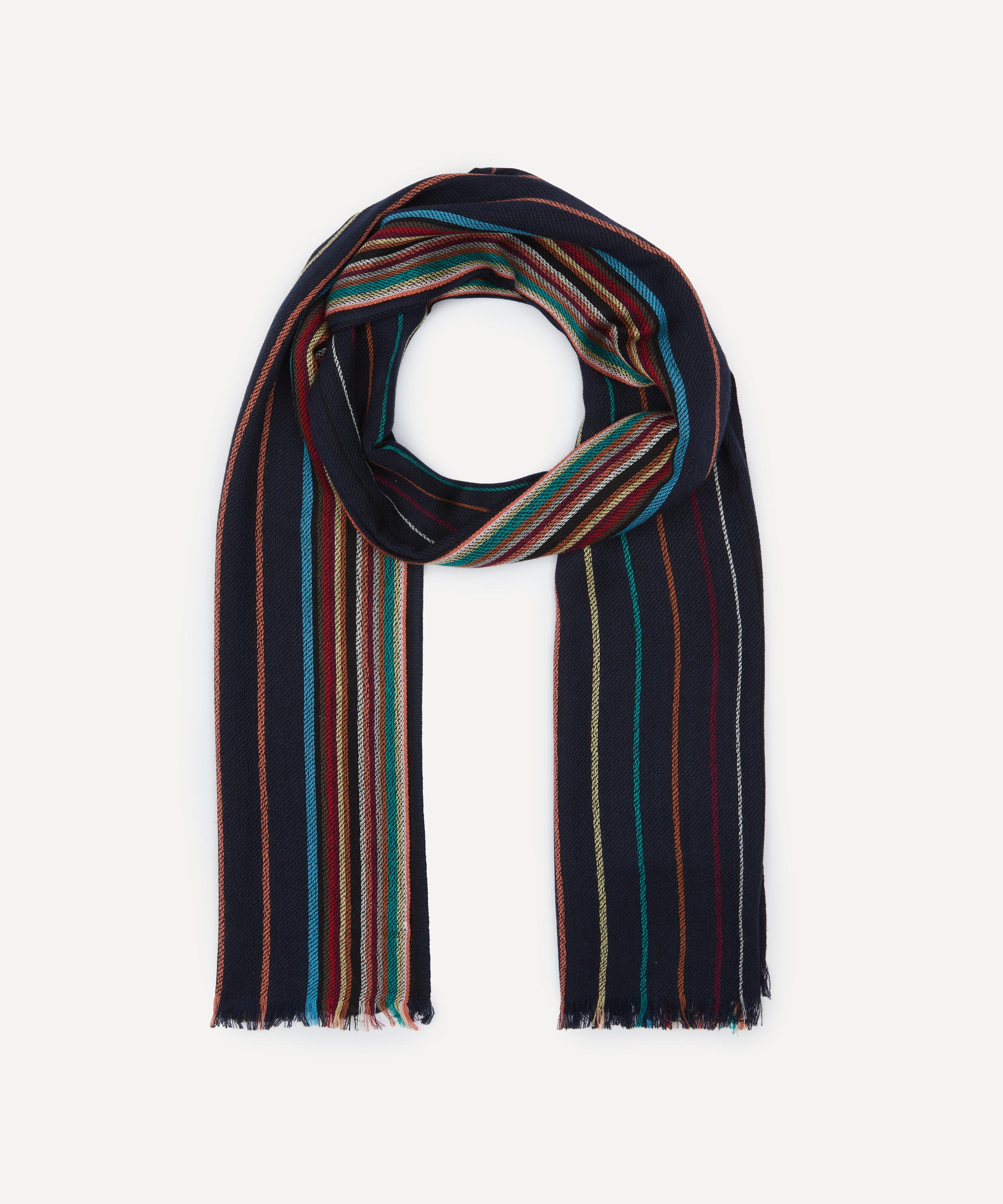 Paul Smith - Wool-Silk Signature Stripe Scarf