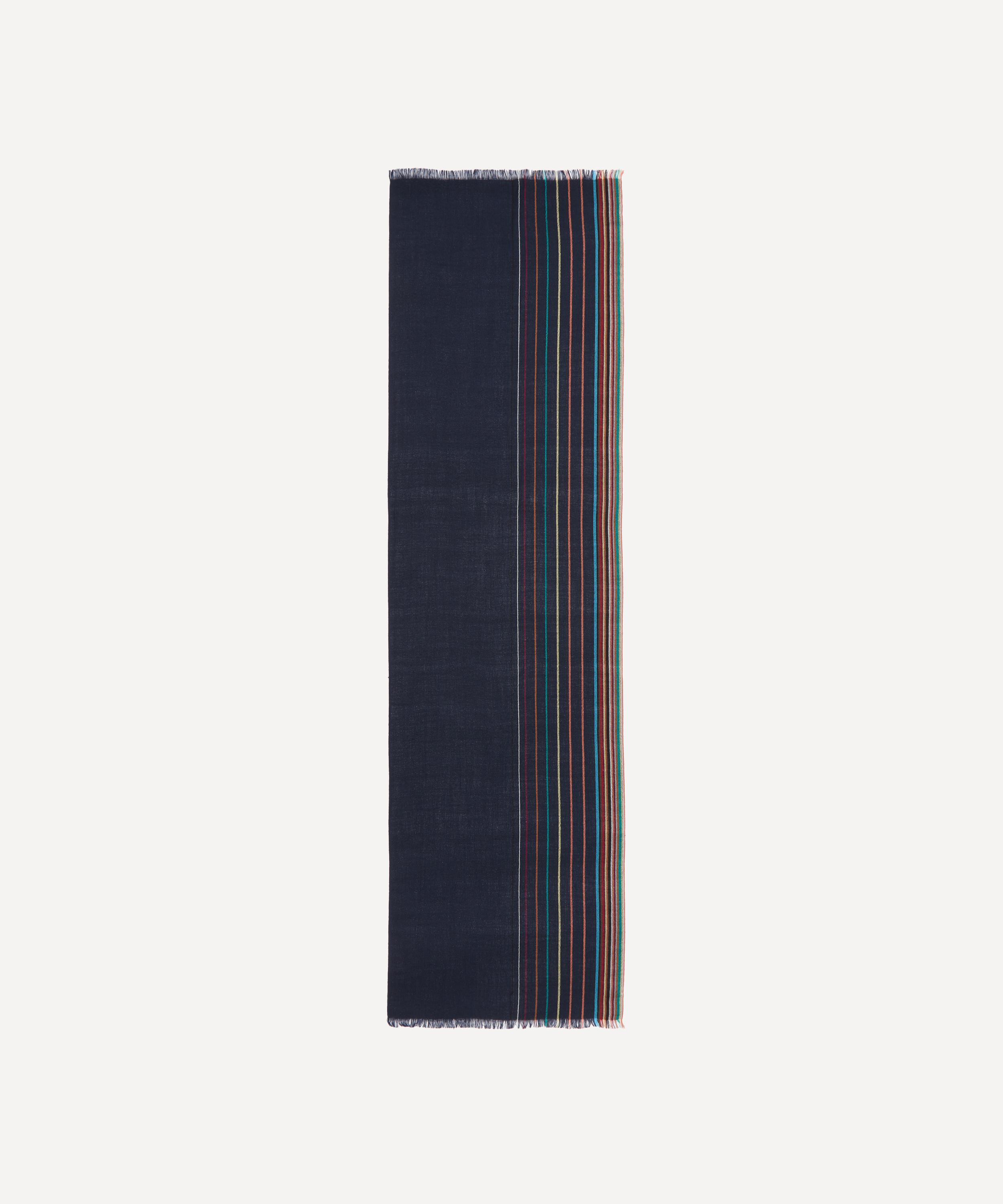Paul Smith - Wool-Silk Signature Stripe Scarf image number 1