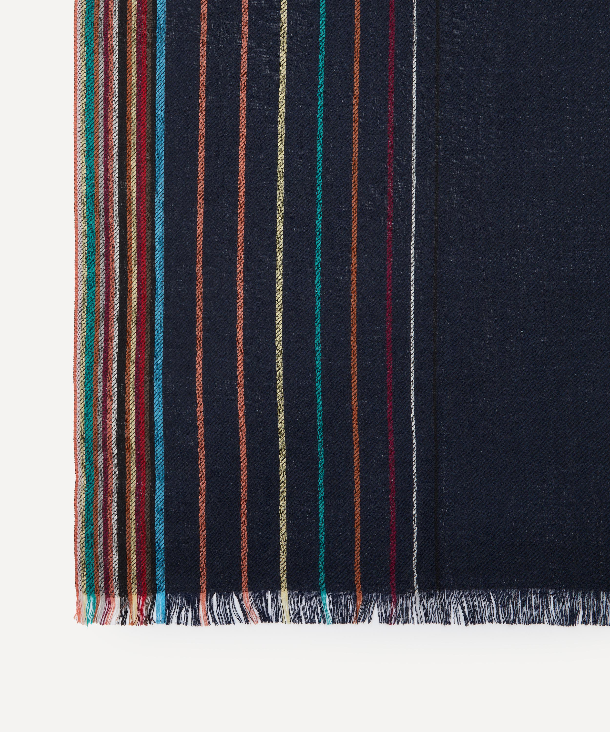 Paul Smith - Wool-Silk Signature Stripe Scarf image number 2