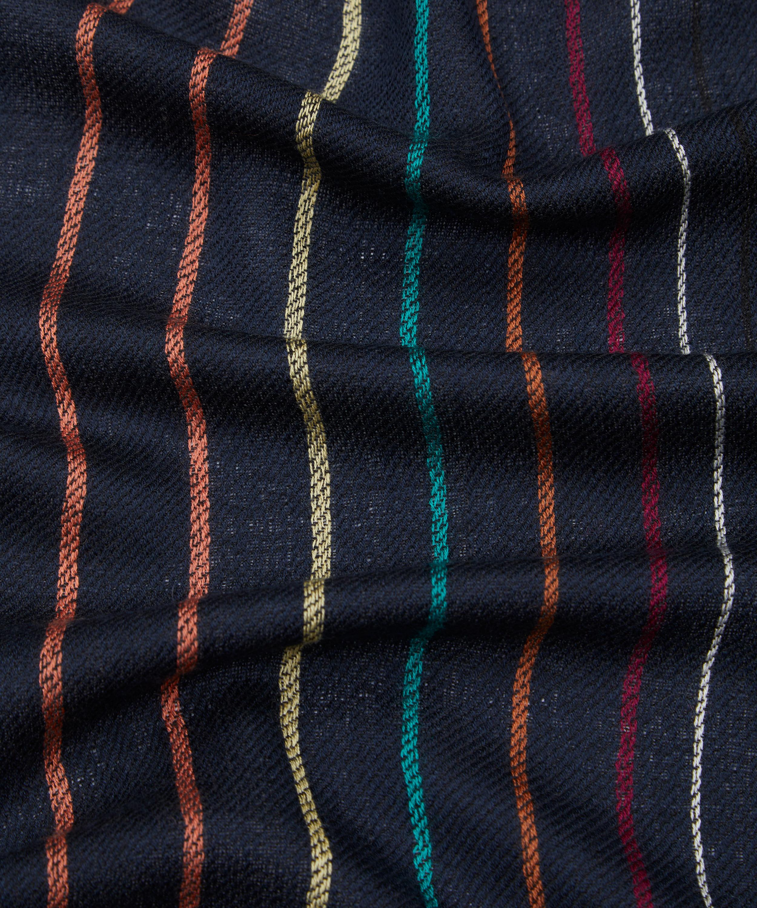 Paul Smith - Wool-Silk Signature Stripe Scarf image number 3