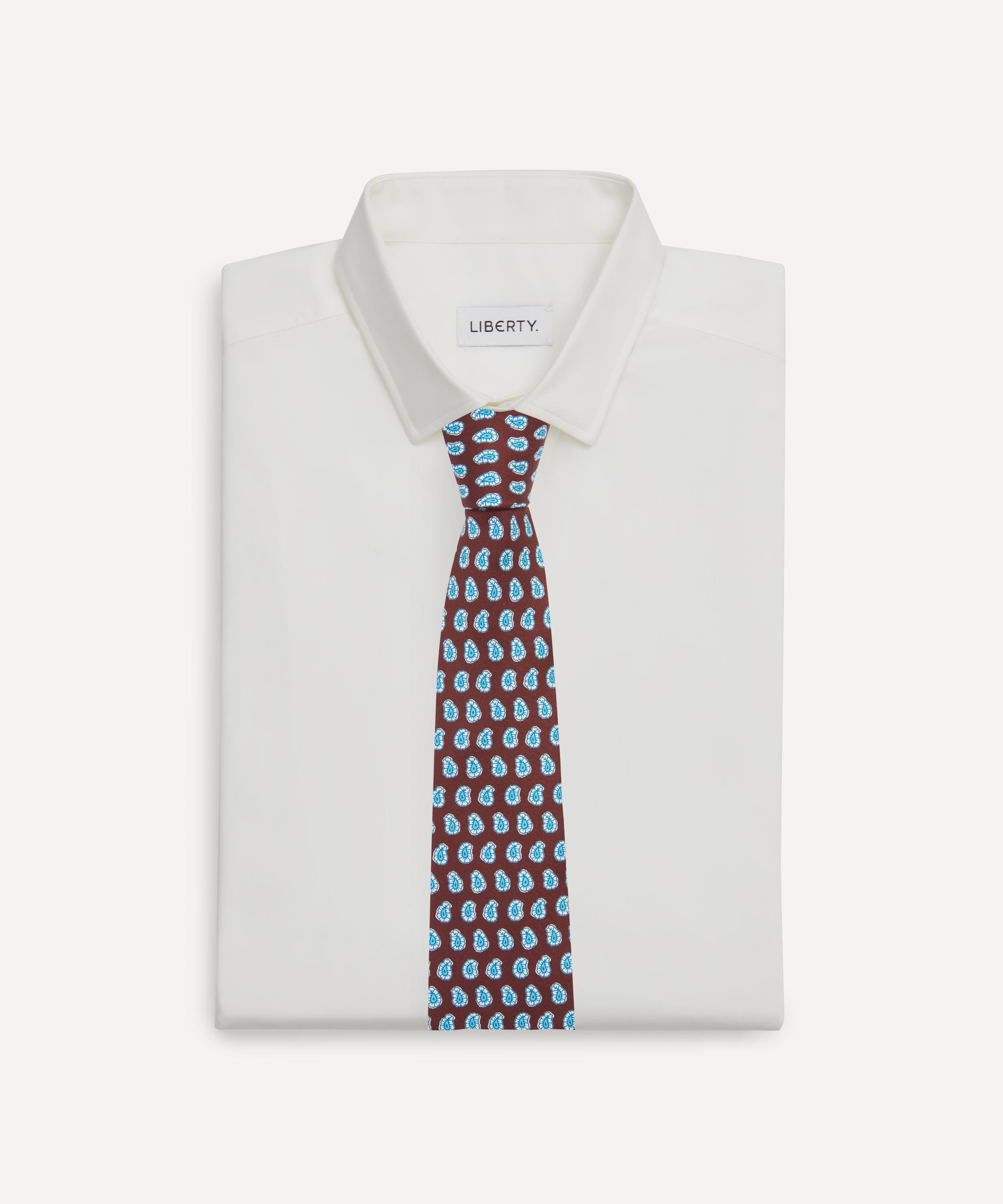 Paul Smith - Contrast Paisley Silk Tie image number 1