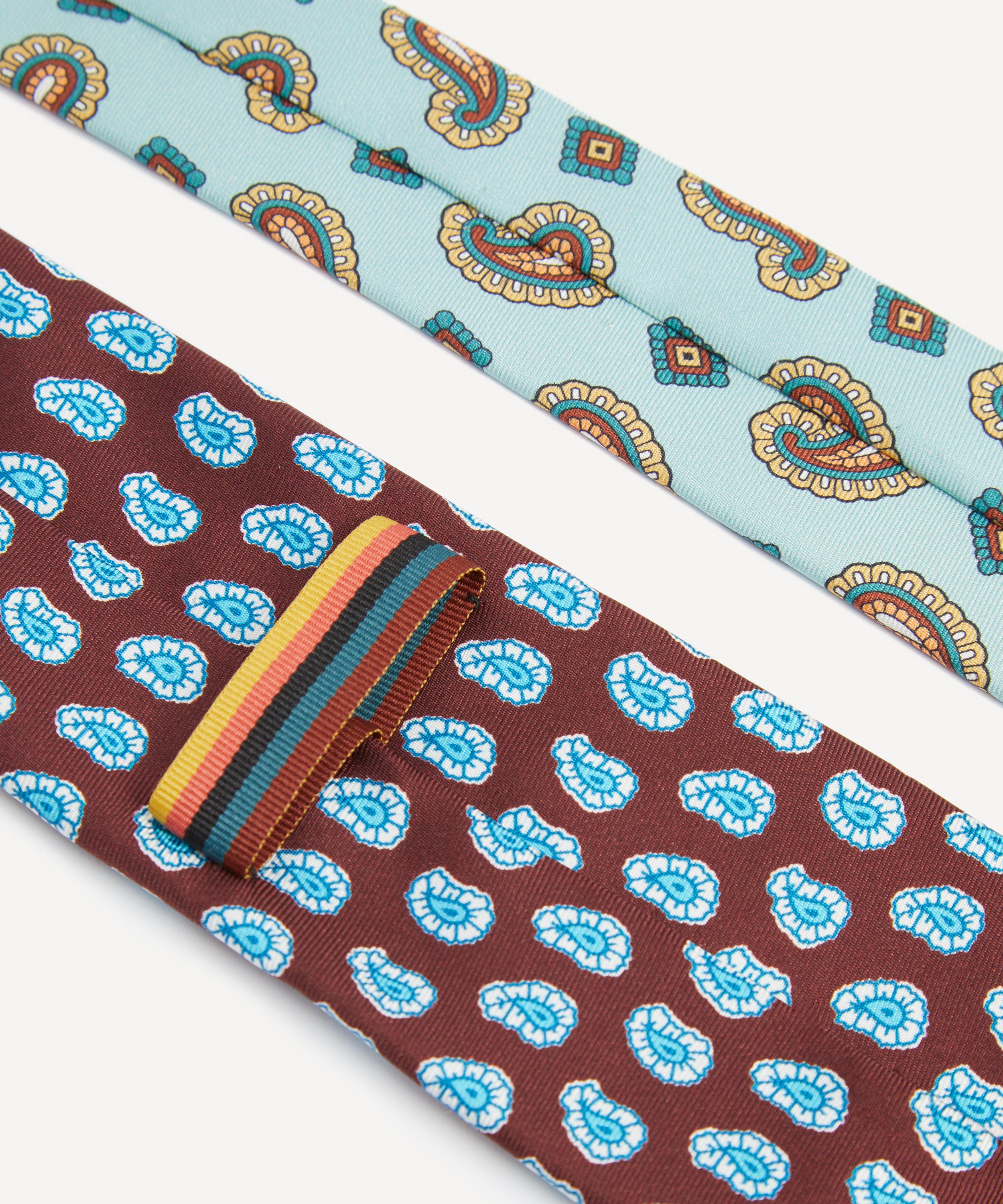 Paul Smith - Contrast Paisley Silk Tie image number 2