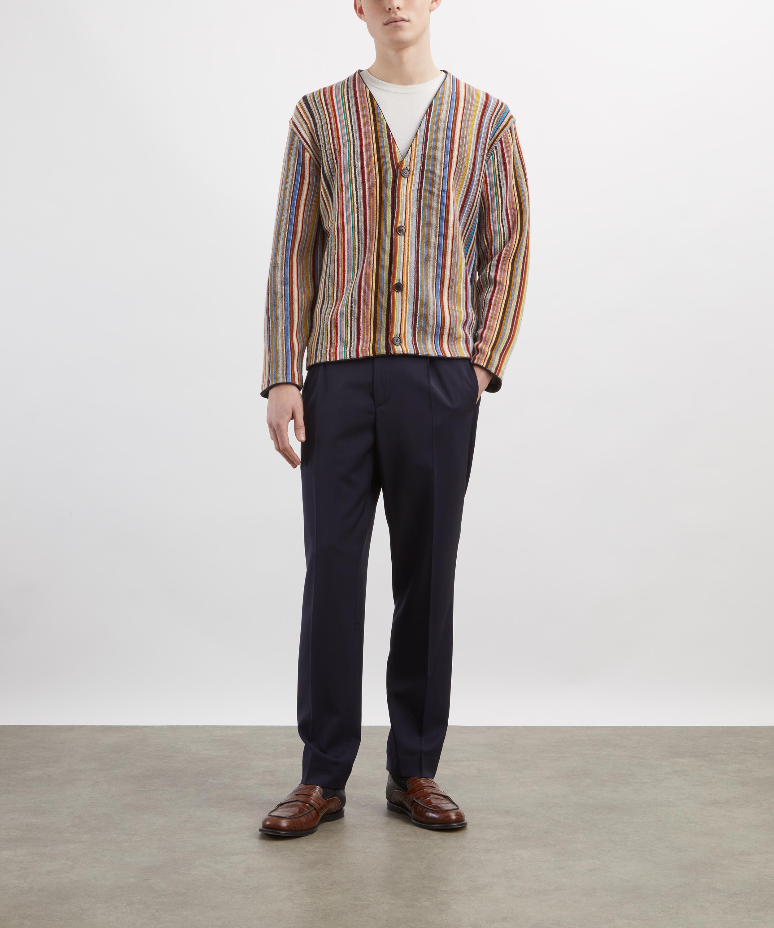 Paul Smith - Signature Stripe Merino Wool-Blend Cardigan image number 1