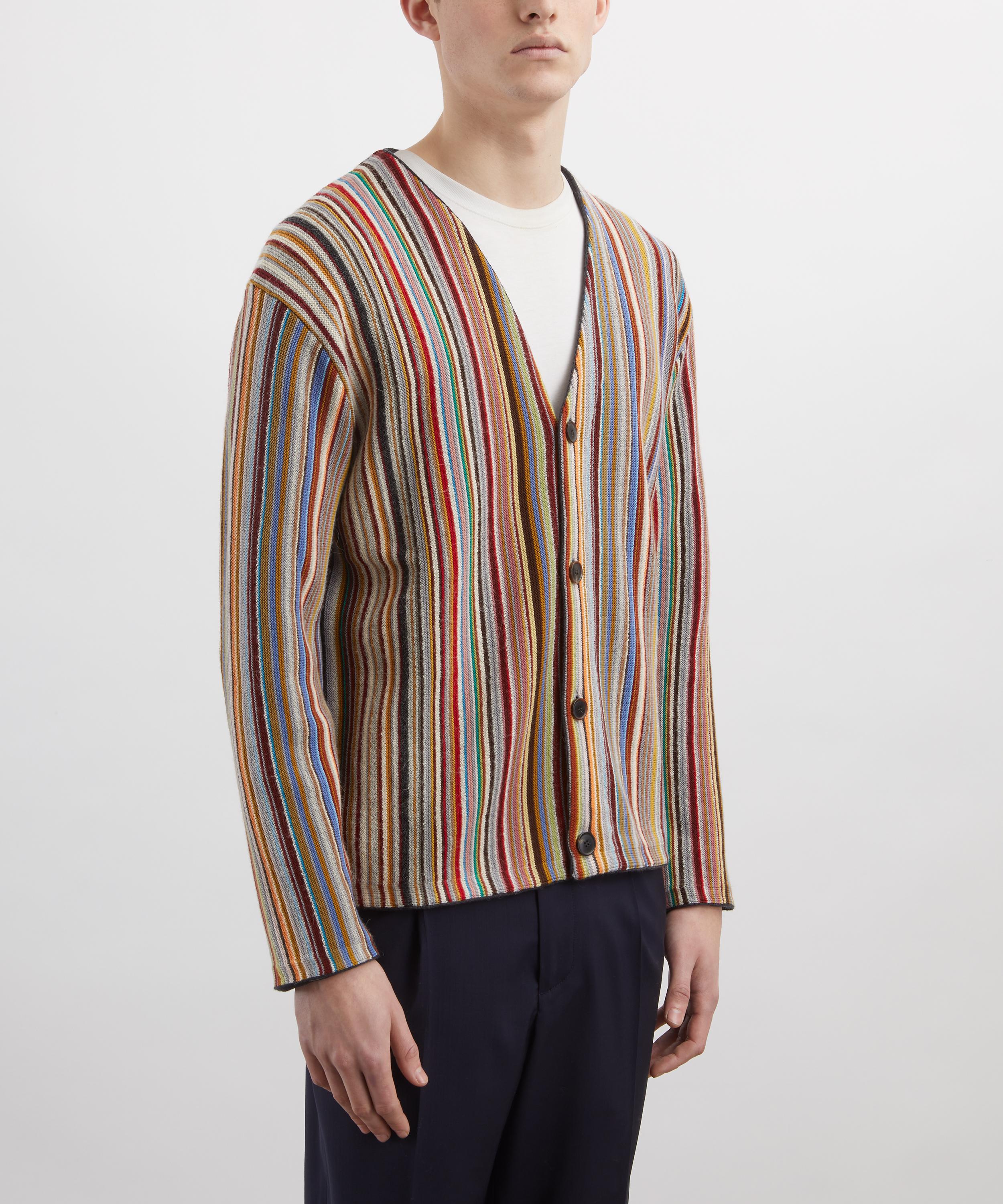 Paul Smith - Signature Stripe Merino Wool-Blend Cardigan image number 2
