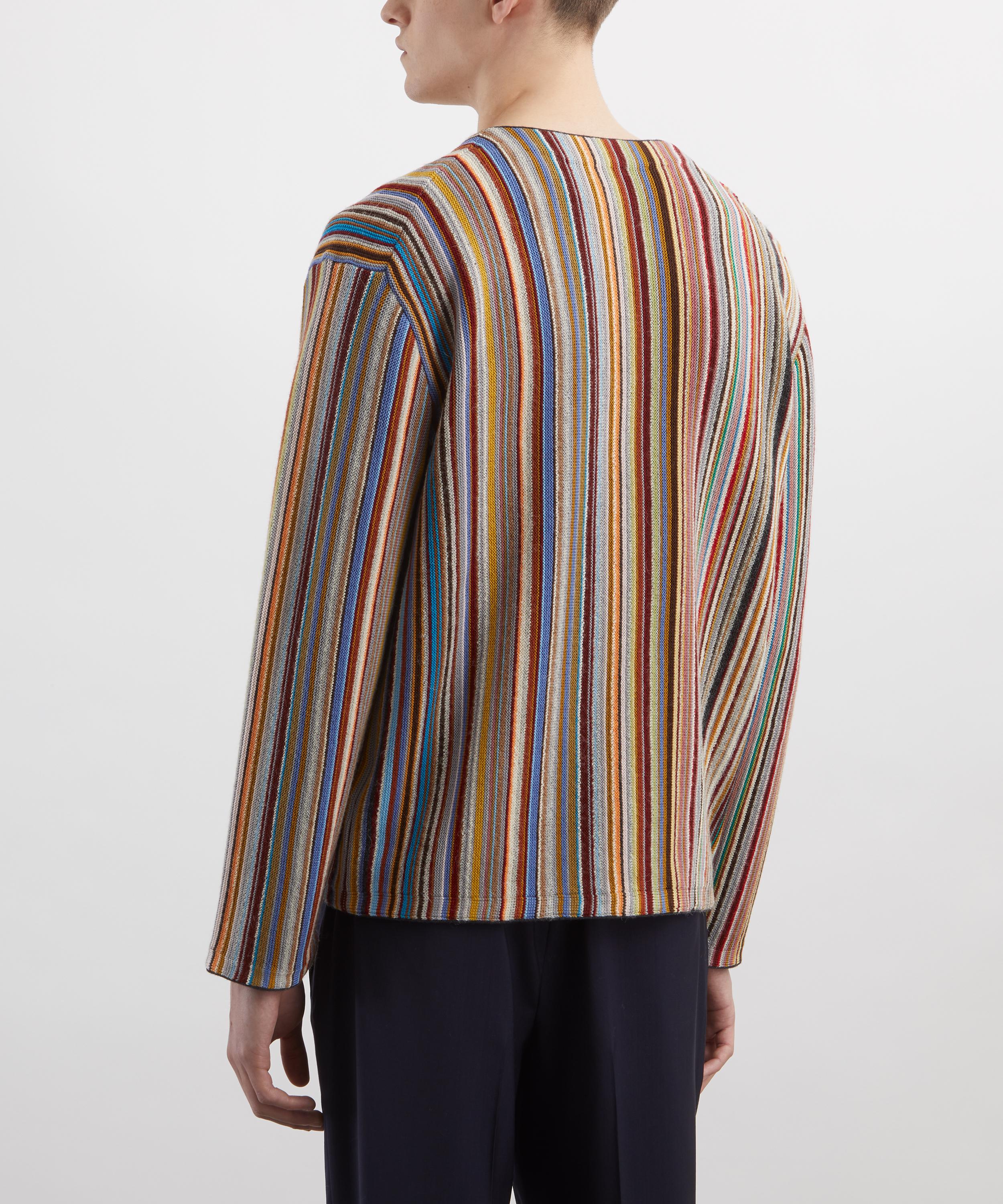 Paul Smith - Signature Stripe Merino Wool-Blend Cardigan image number 3