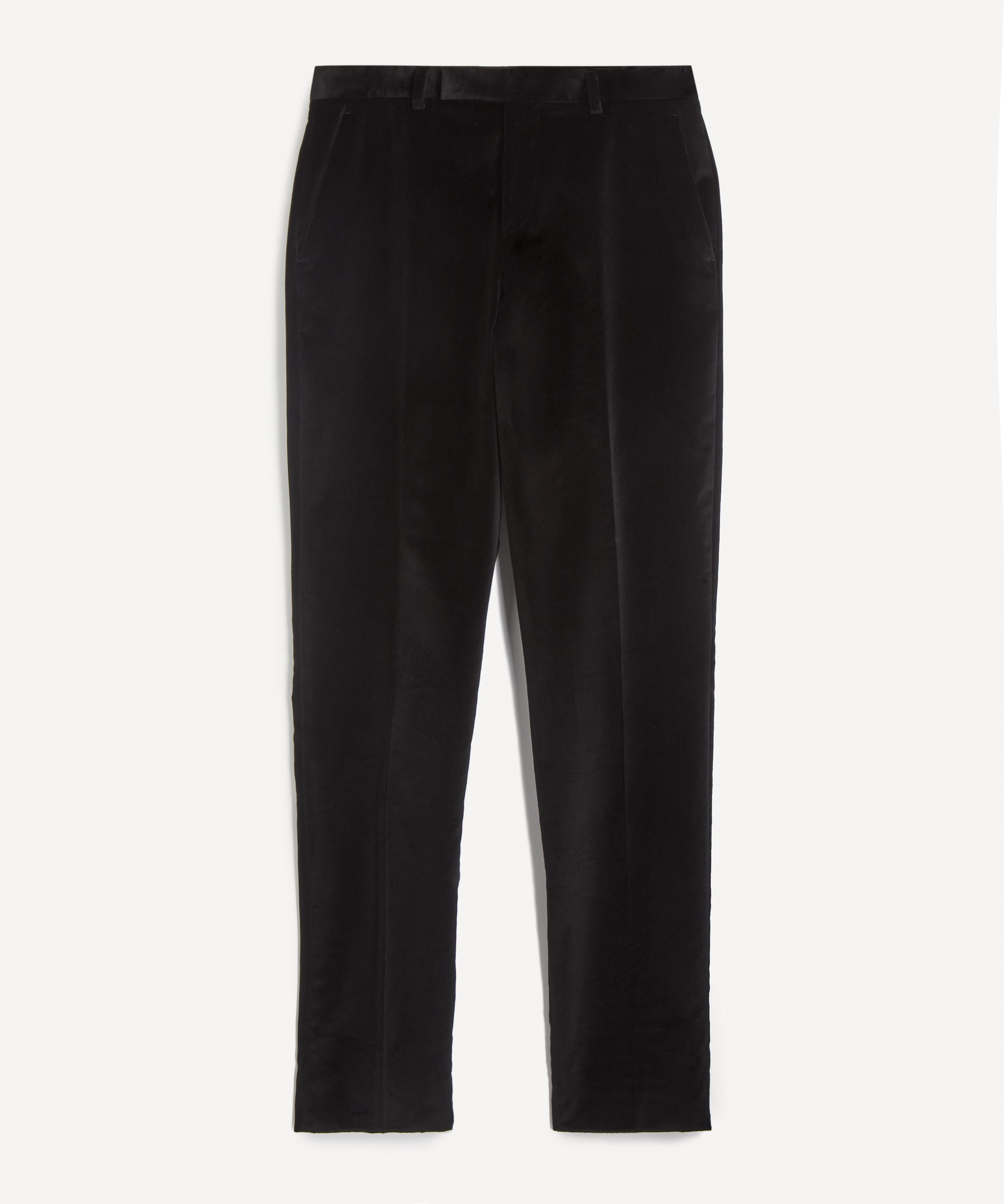 Paul Smith - Black Slim-Fit Velvet Trousers