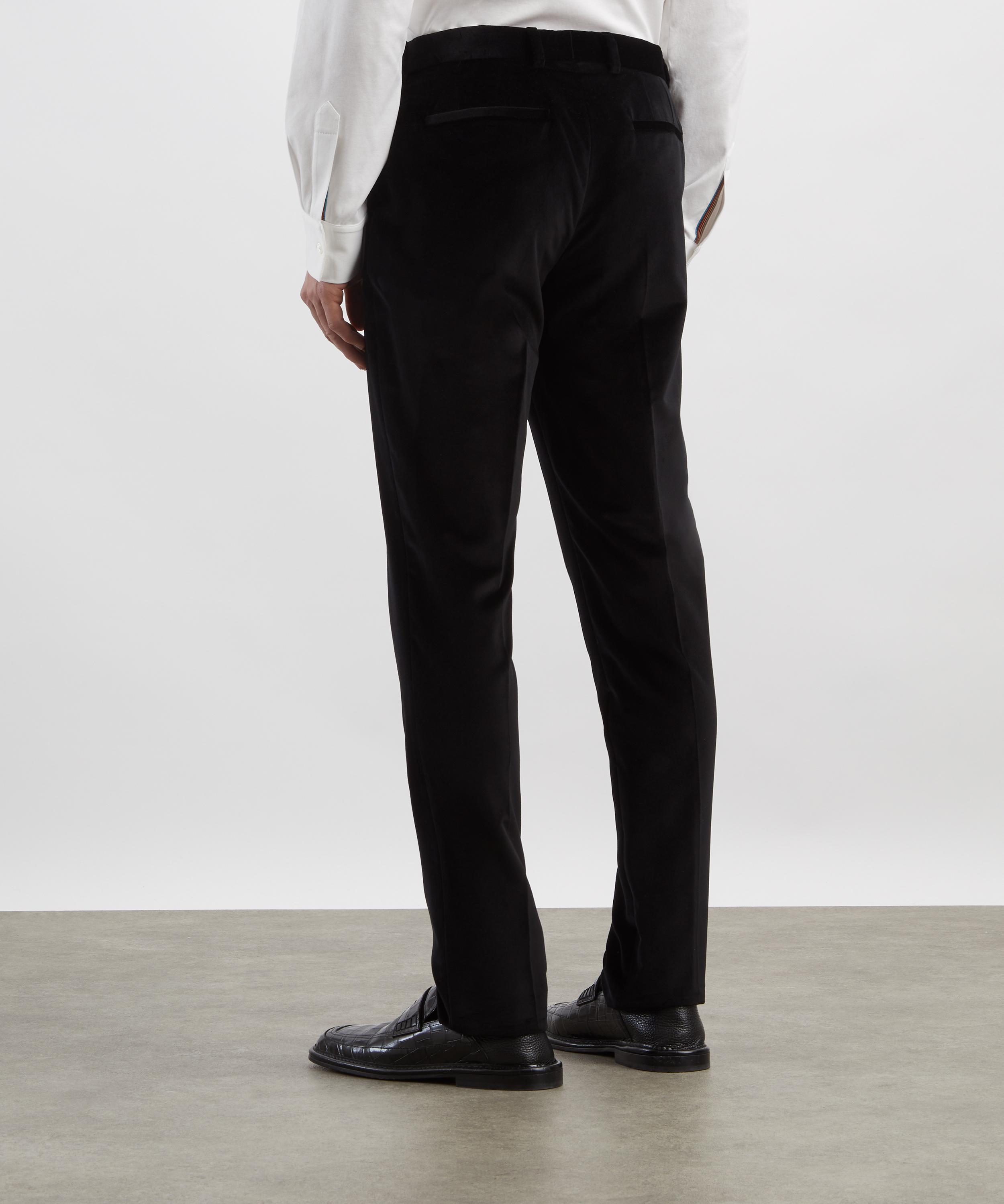 Paul Smith - Black Slim-Fit Velvet Trousers image number 3