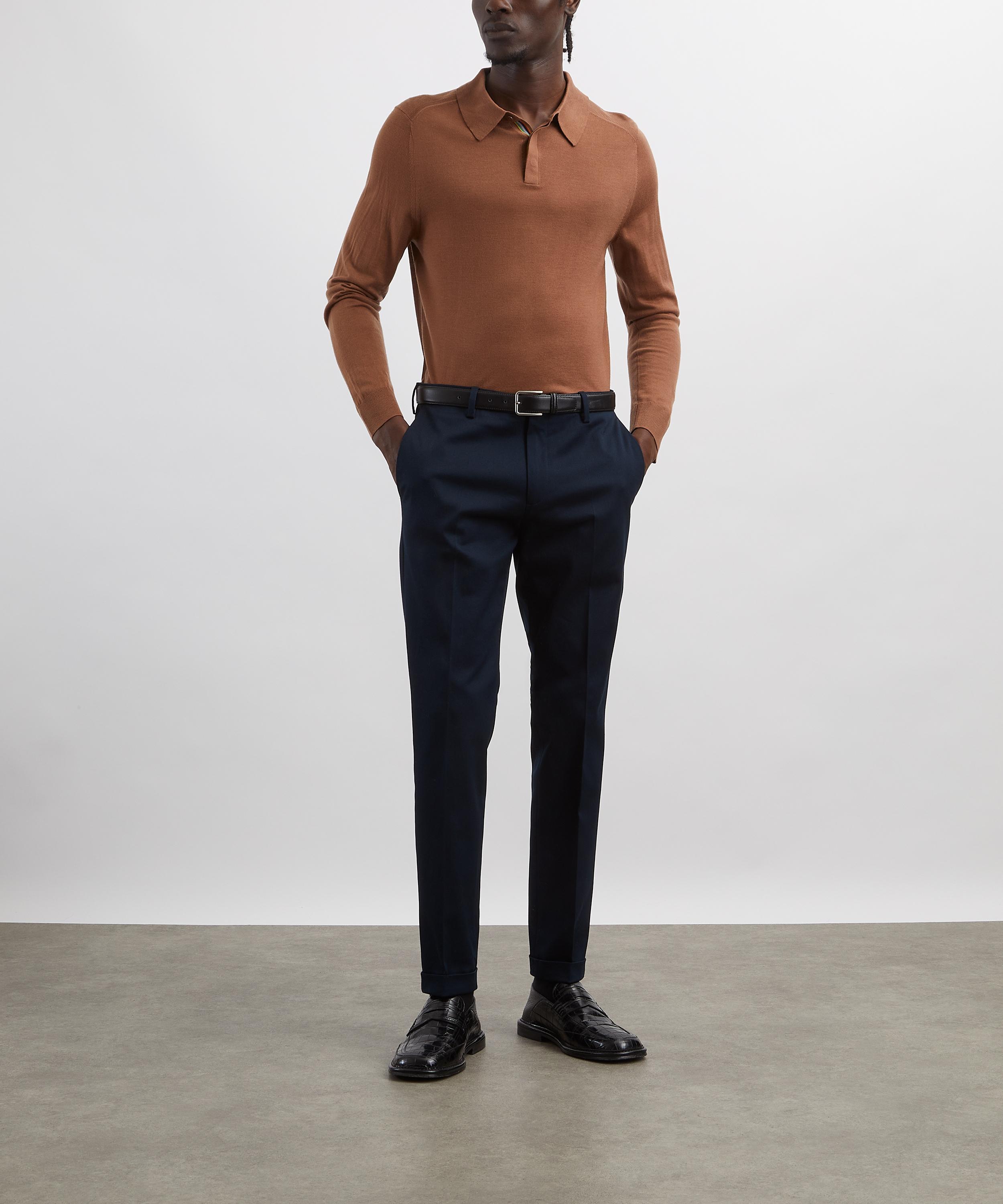 Paul Smith - Slim-Fit Washed Navy Stretch-Cotton Chino Trousers image number 1