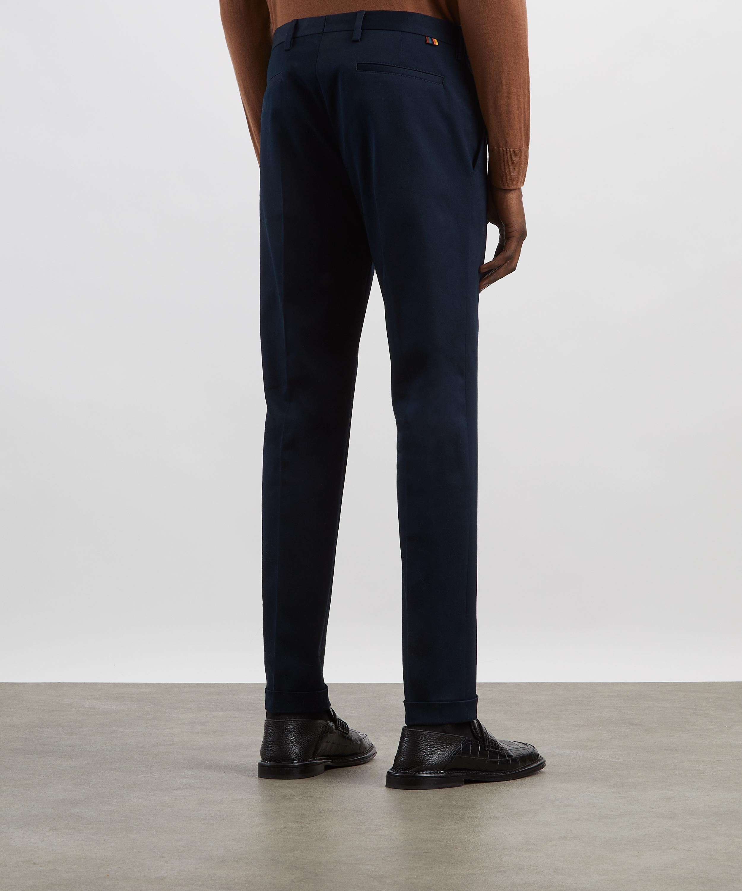 Paul Smith - Slim-Fit Washed Navy Stretch-Cotton Chino Trousers image number 3