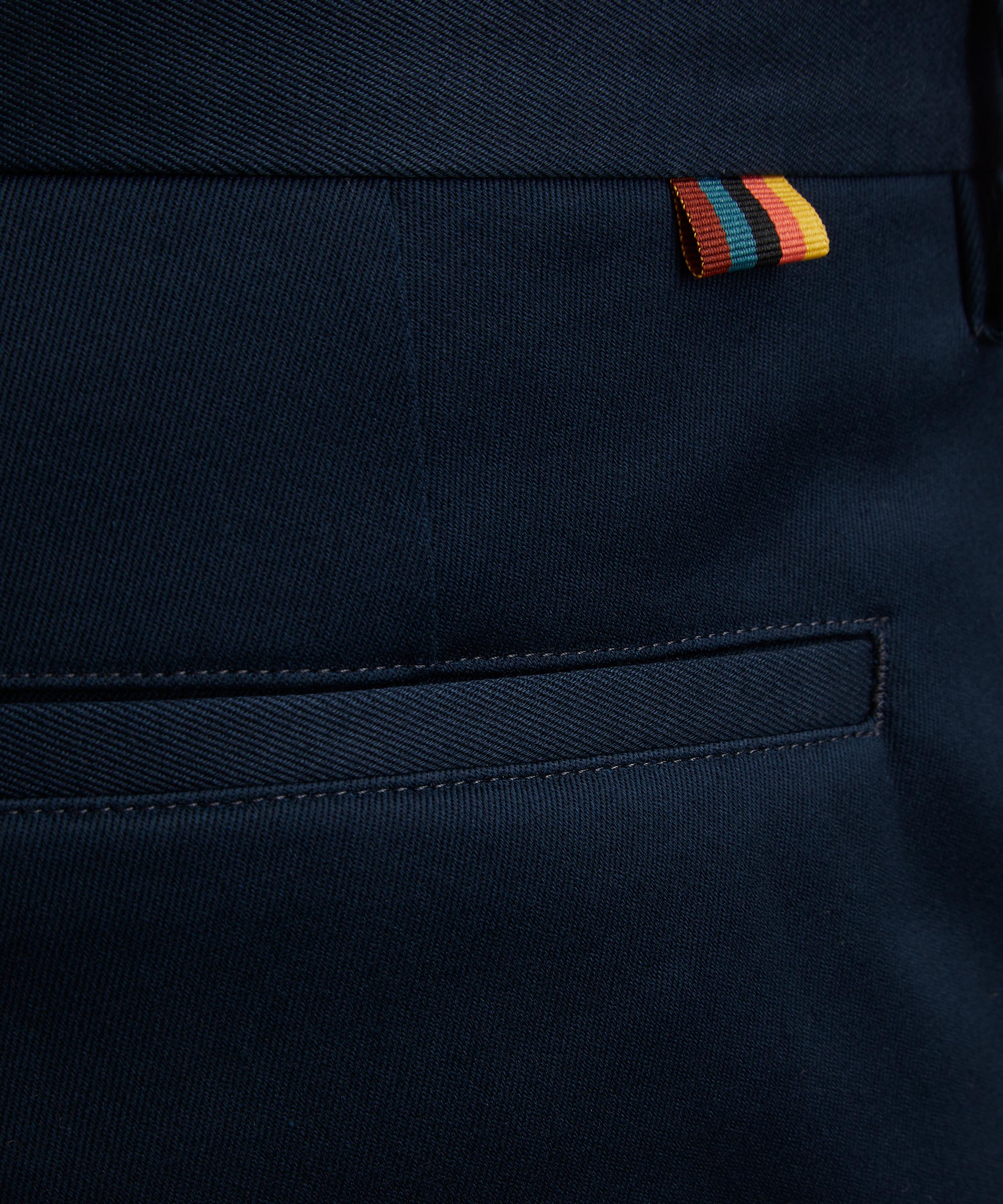 Paul Smith - Slim-Fit Washed Navy Stretch-Cotton Chino Trousers image number 4