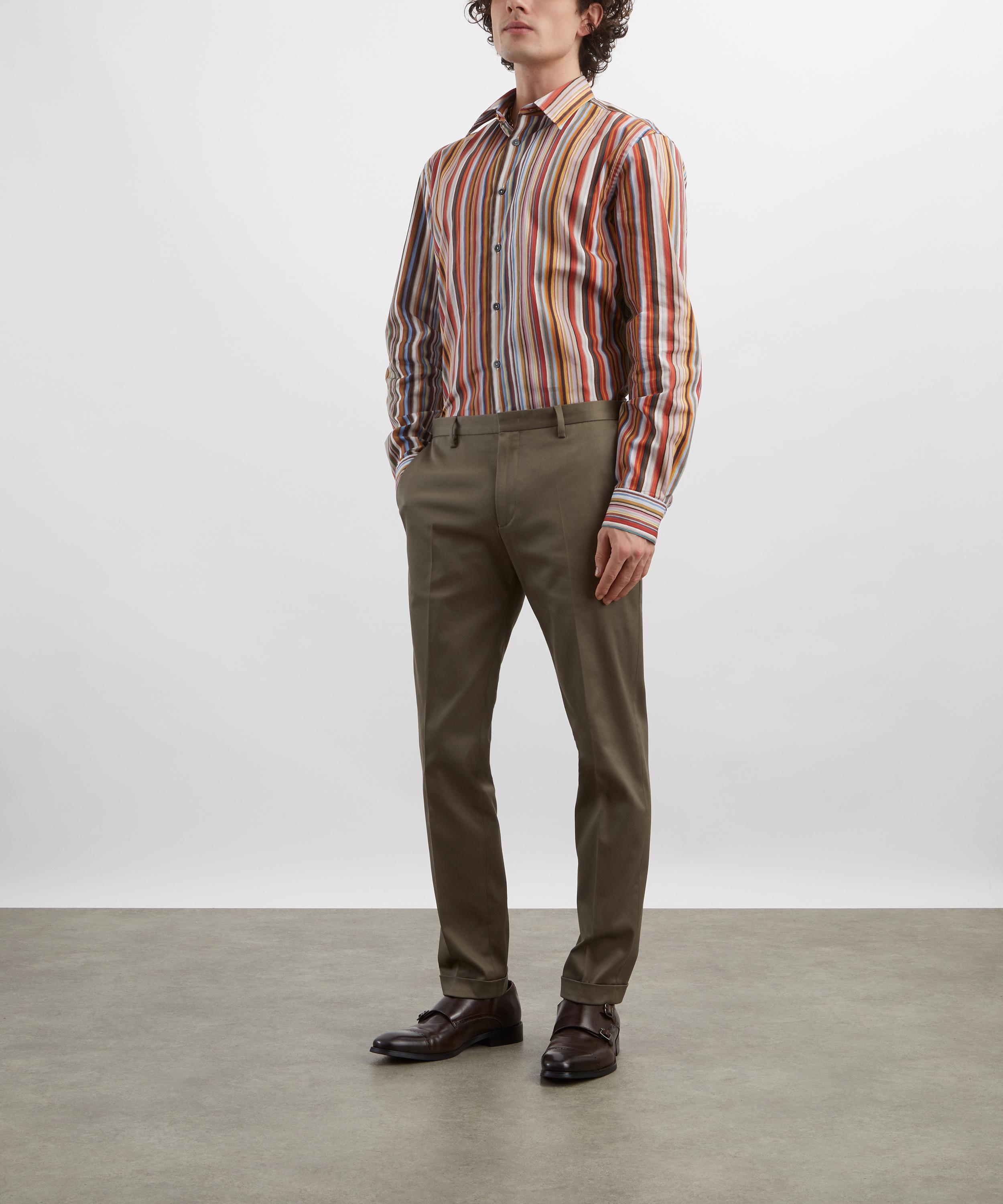 Paul Smith - Slim-Fit Washed Navy Stretch-Cotton Chino Trousers image number 1