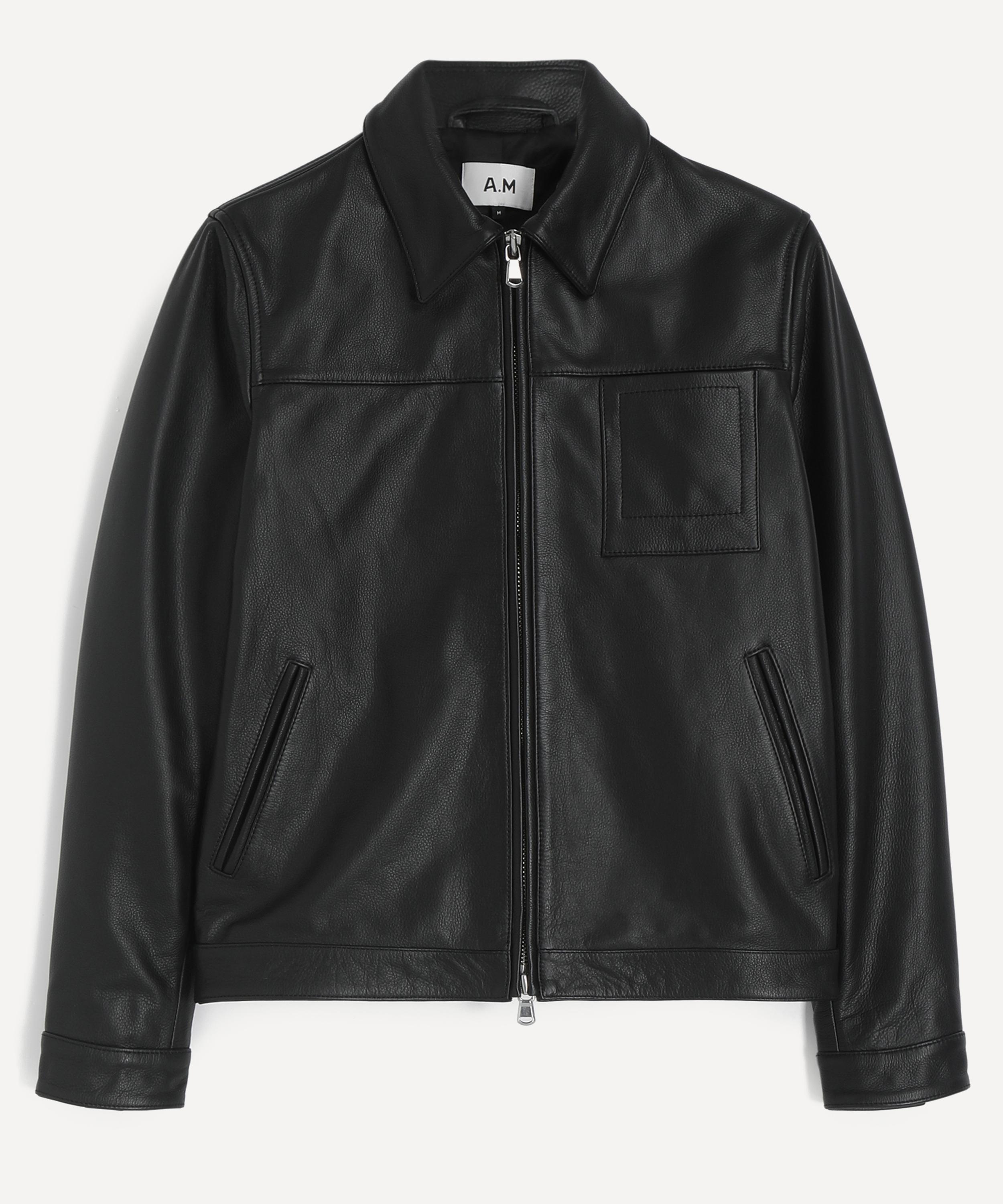 A.M - Leather Blouson Jacket