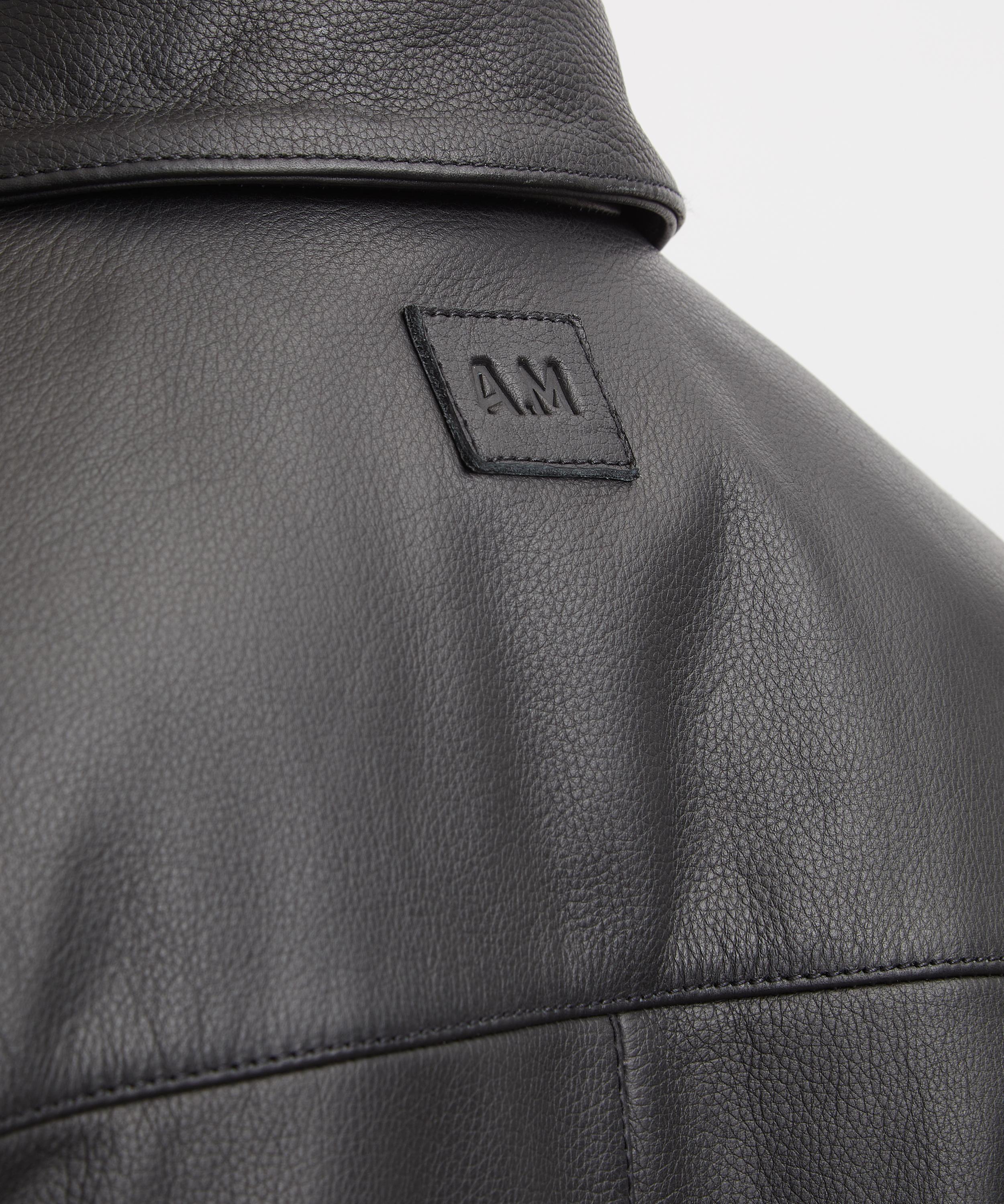 A.M - Leather Blouson Jacket image number 4