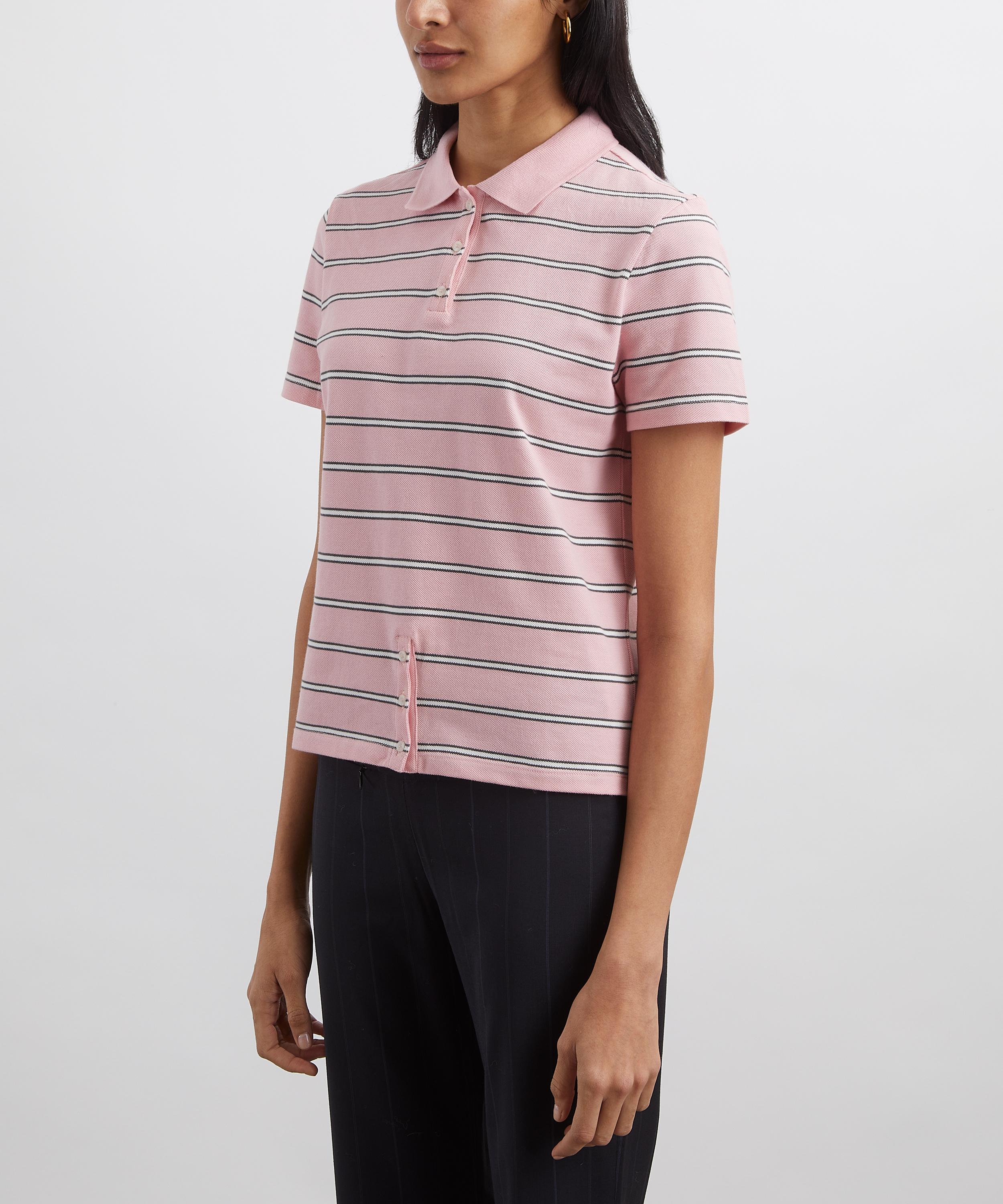 Paloma Wool - Julieta Pink Striped Polo image number 2