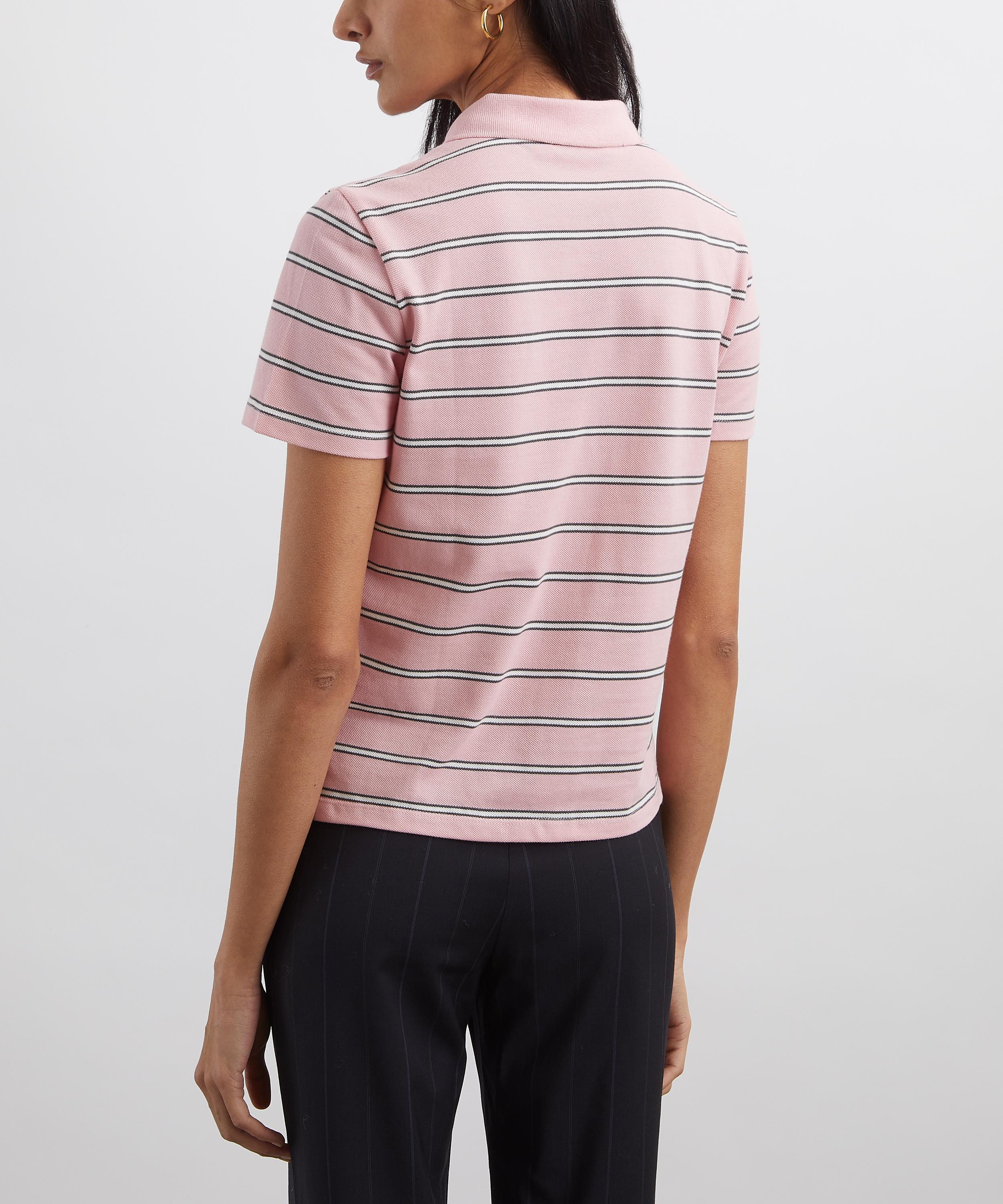 Paloma Wool - Julieta Pink Striped Polo image number 3