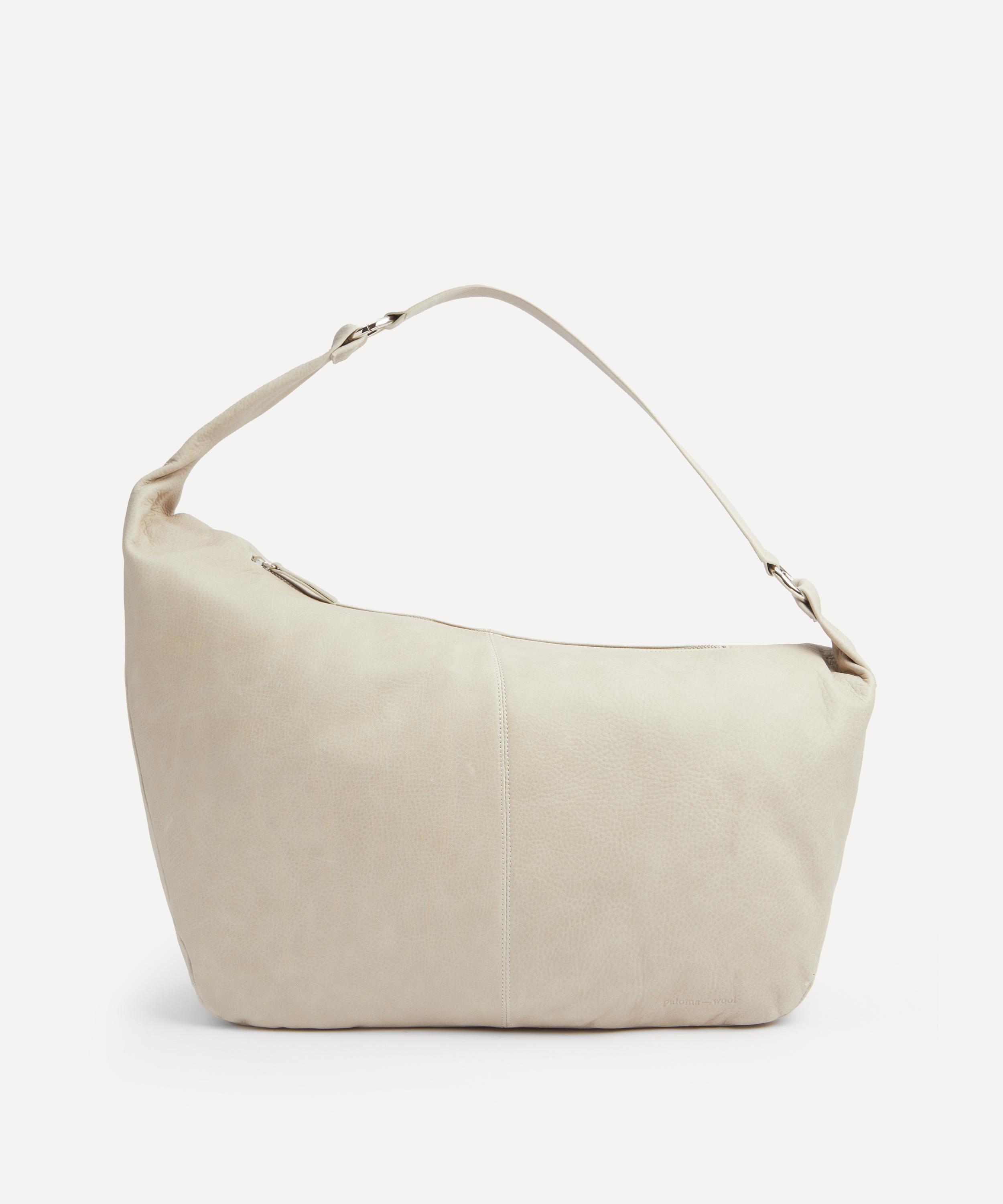 Paloma Wool - Big Dry Grey Leather Shoulder Bag