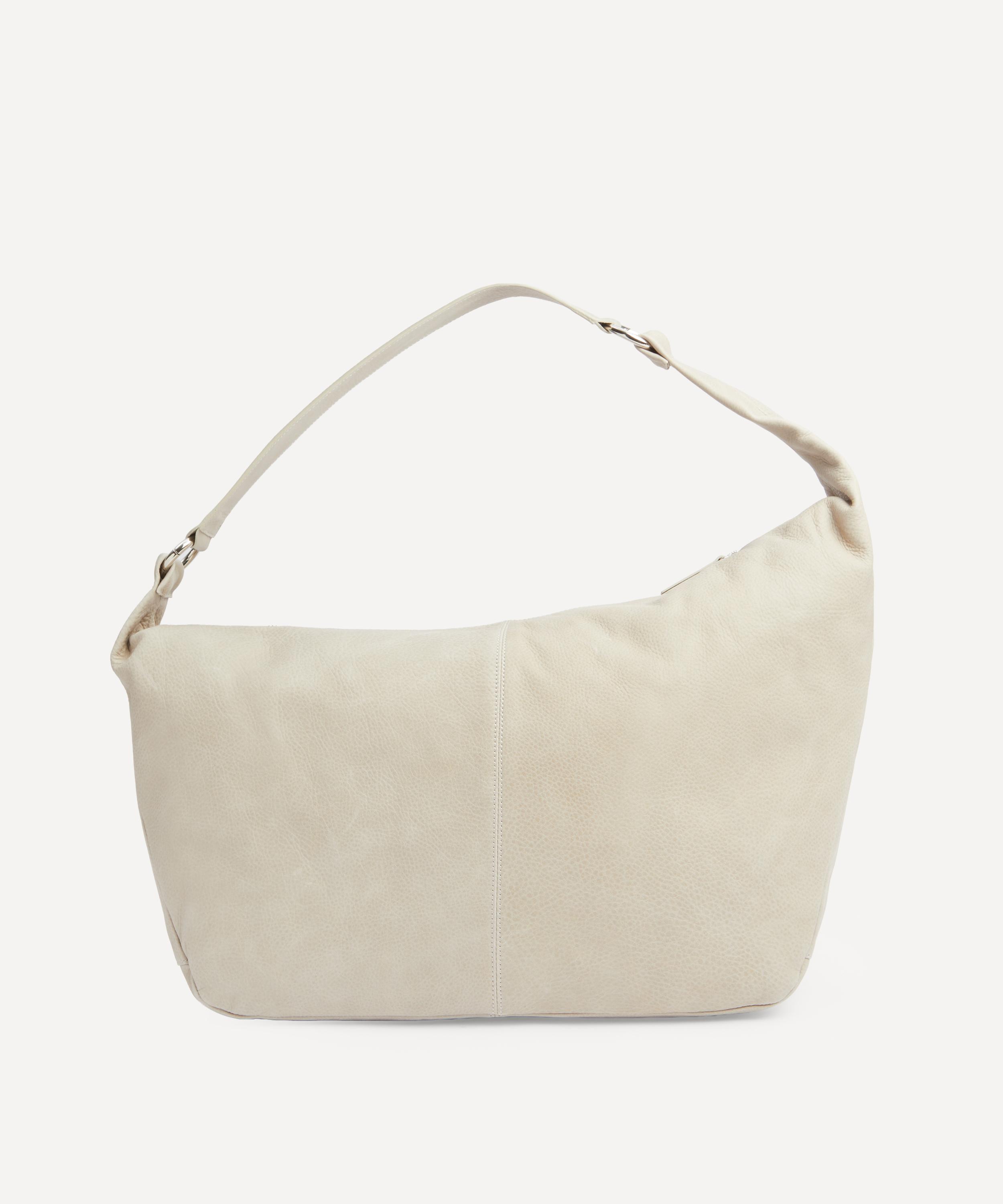 Paloma Wool - Big Dry Grey Leather Shoulder Bag image number 3