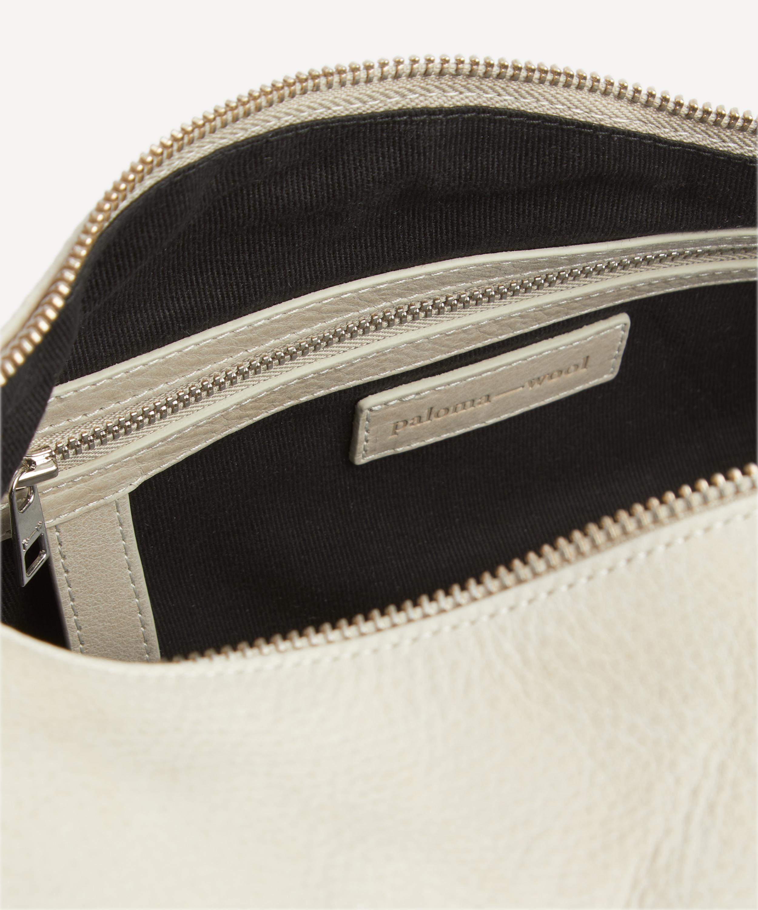Paloma Wool - Big Dry Grey Leather Shoulder Bag image number 5