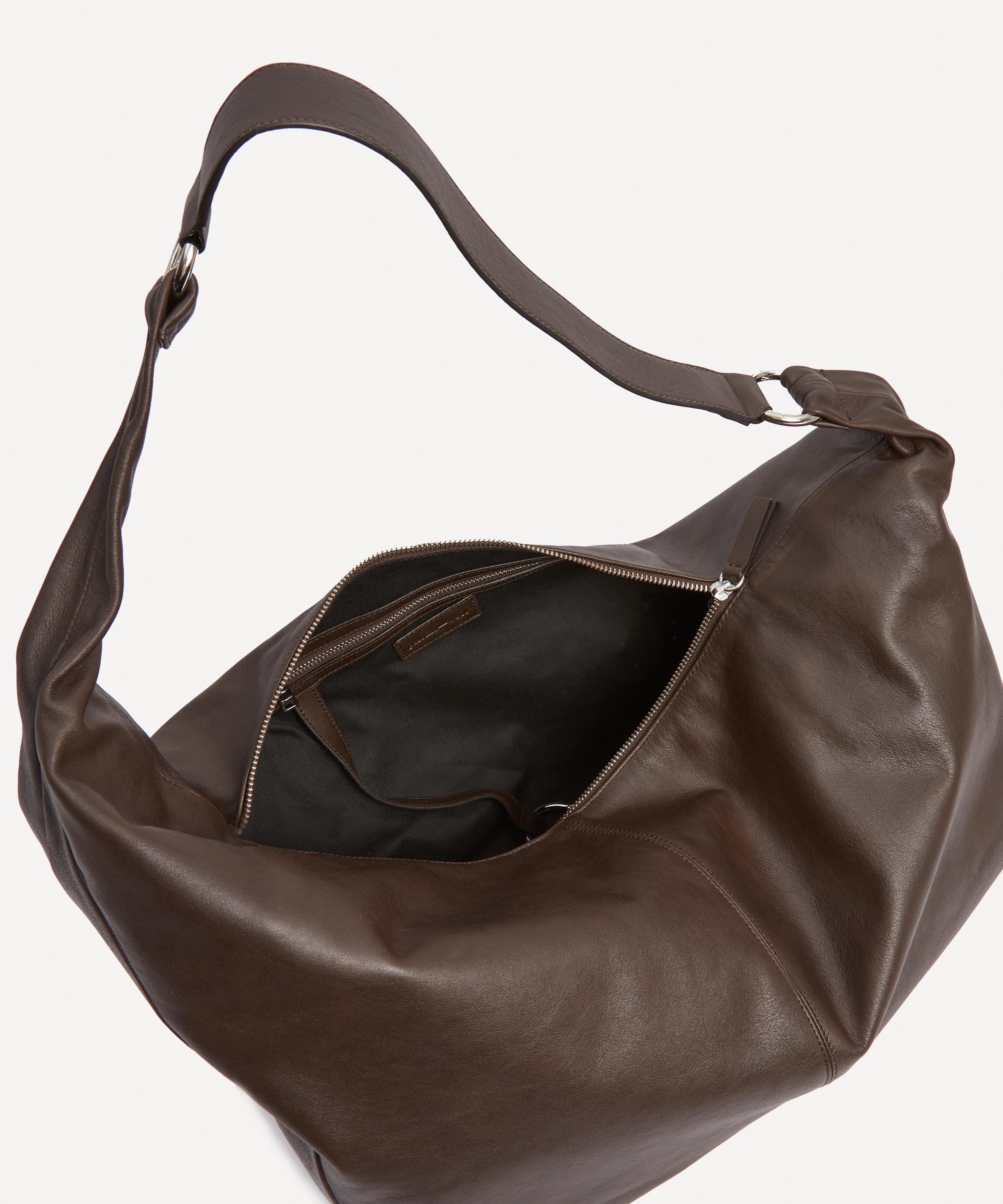 Paloma Wool - Big Dry Brown Leather Shoulder Bag image number 5