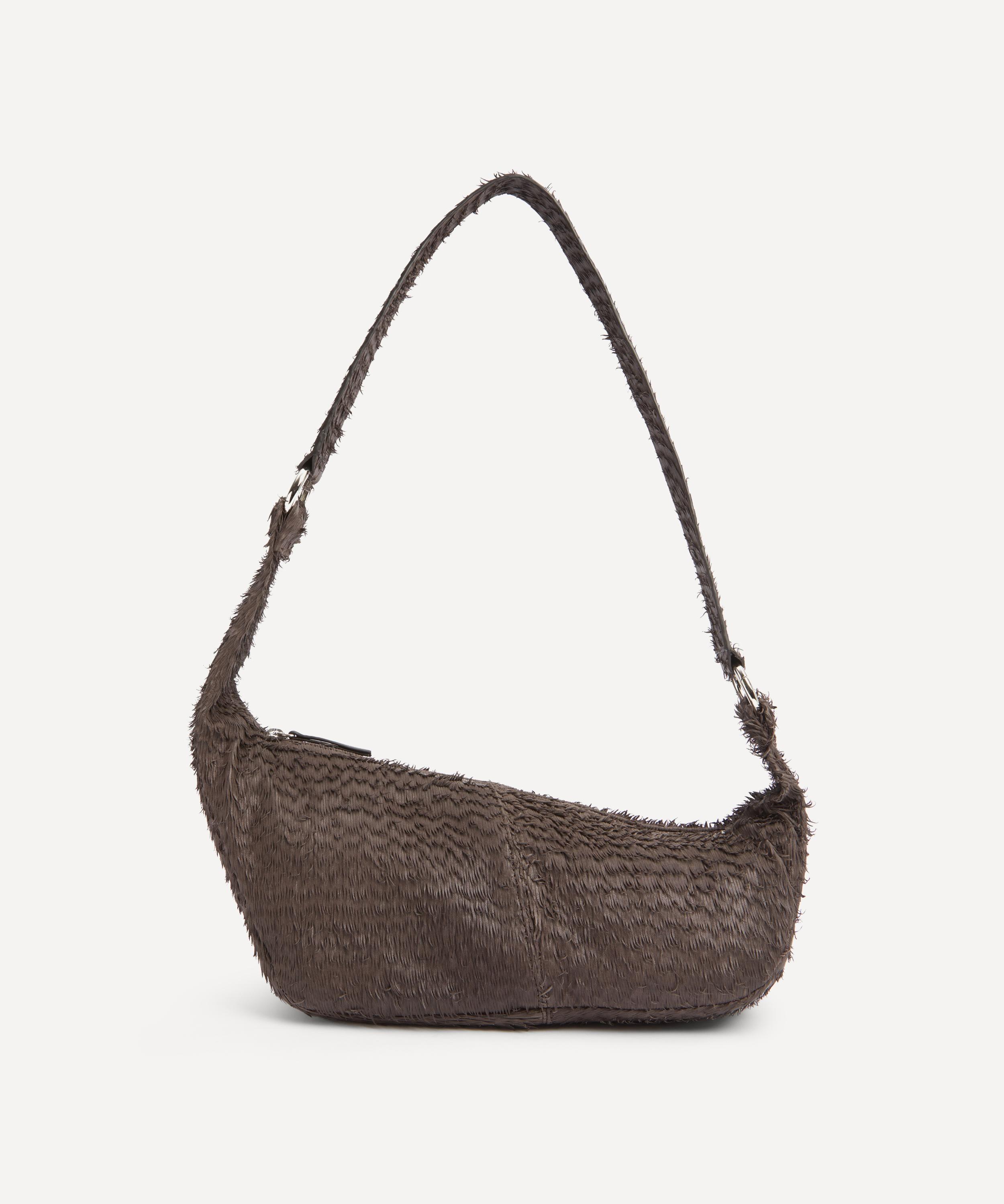 Paloma Wool - Mini Dry Brown Leather Shoulder Bag