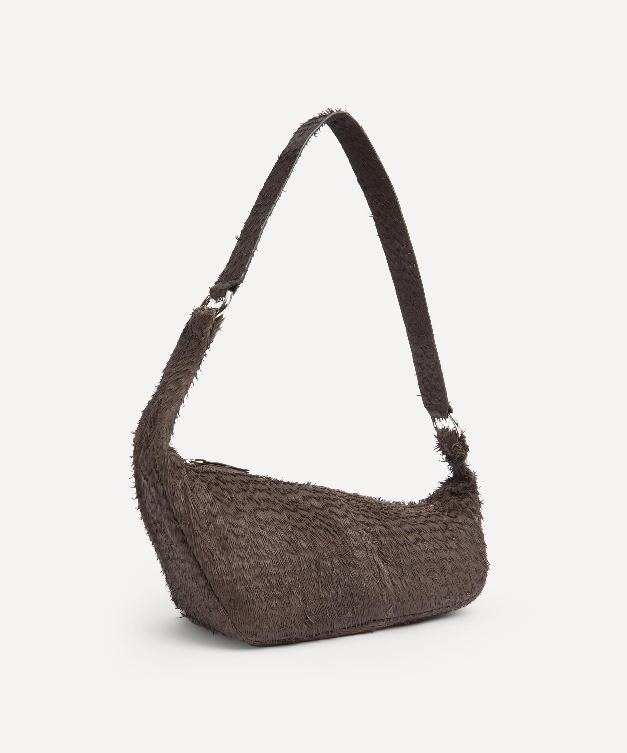Paloma Wool - Mini Dry Brown Leather Shoulder Bag image number 2