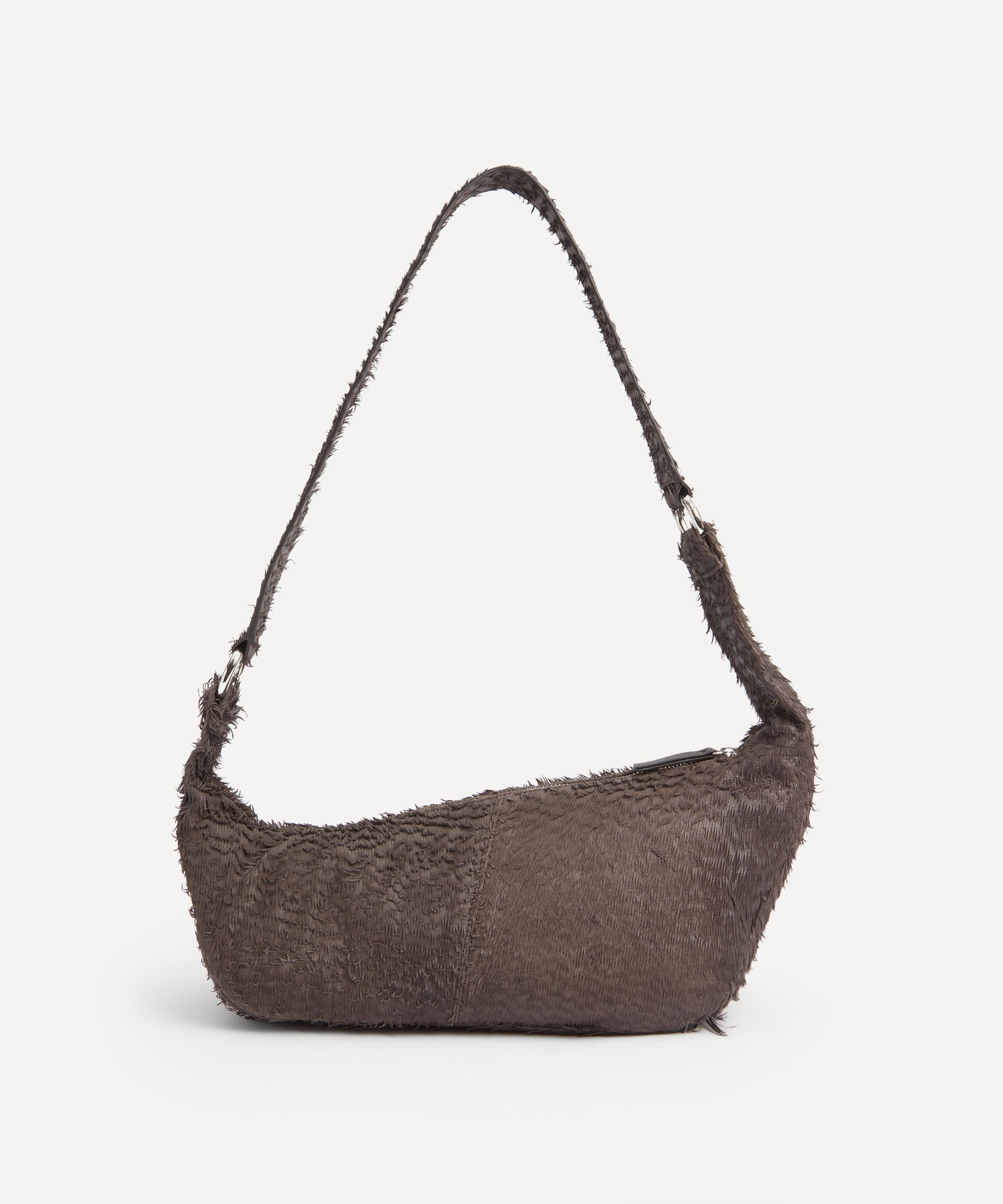 Paloma Wool - Mini Dry Brown Leather Shoulder Bag image number 3