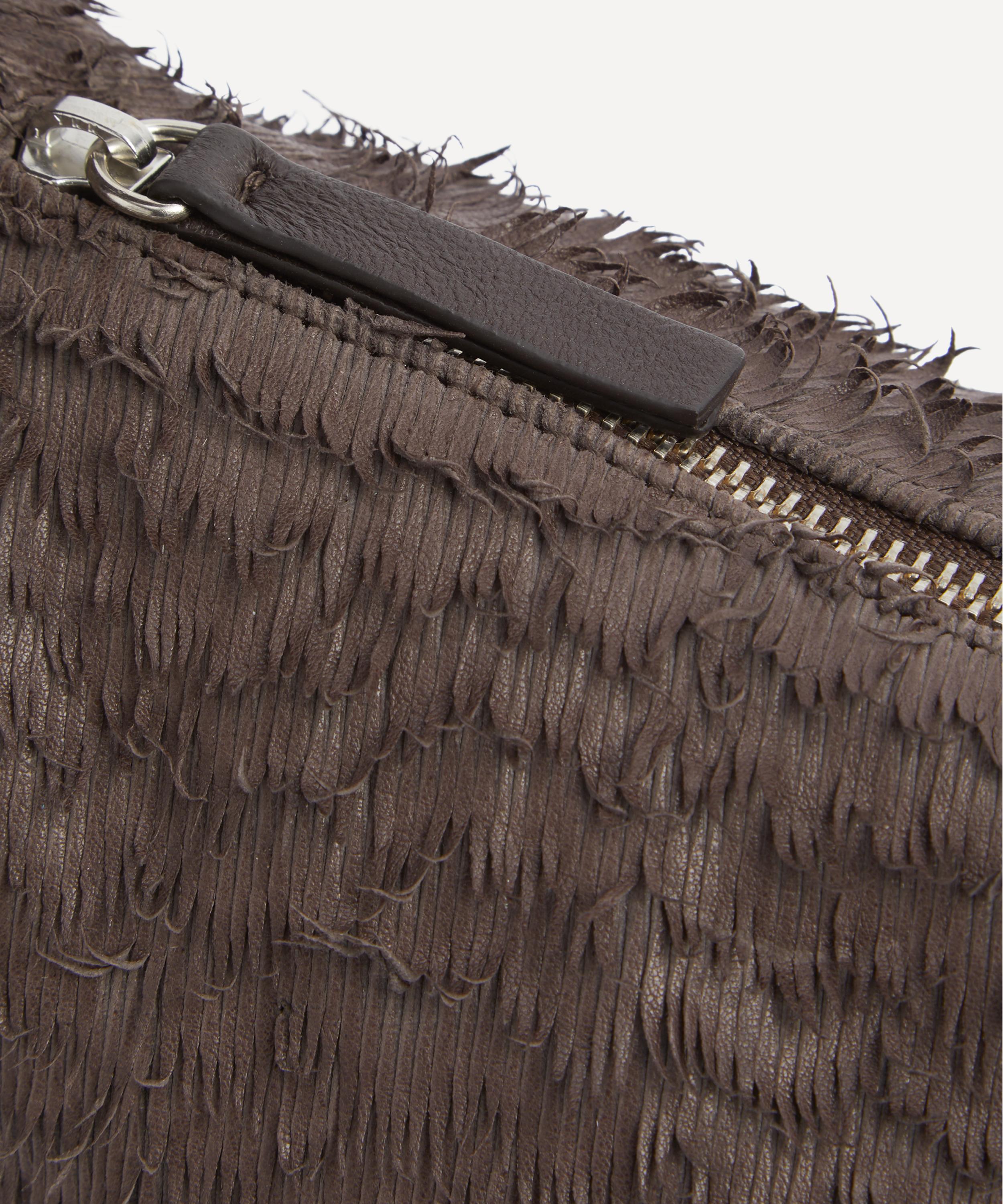 Paloma Wool - Mini Dry Brown Leather Shoulder Bag image number 4